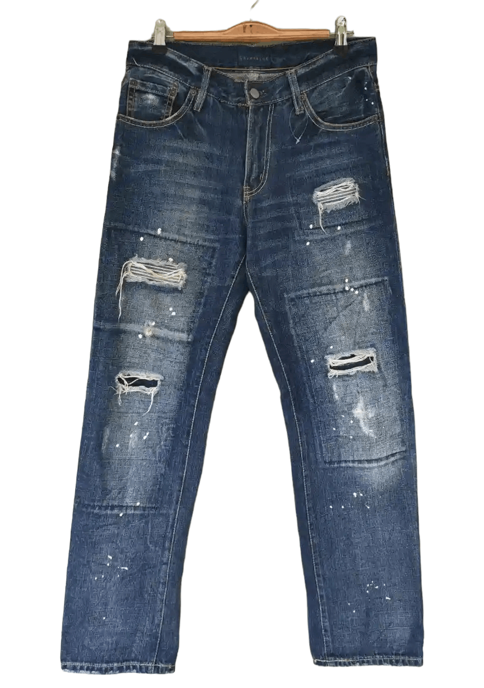 Japanese Brand Rageblue Distressed Denim Size US 31 - 1 Thumbnail