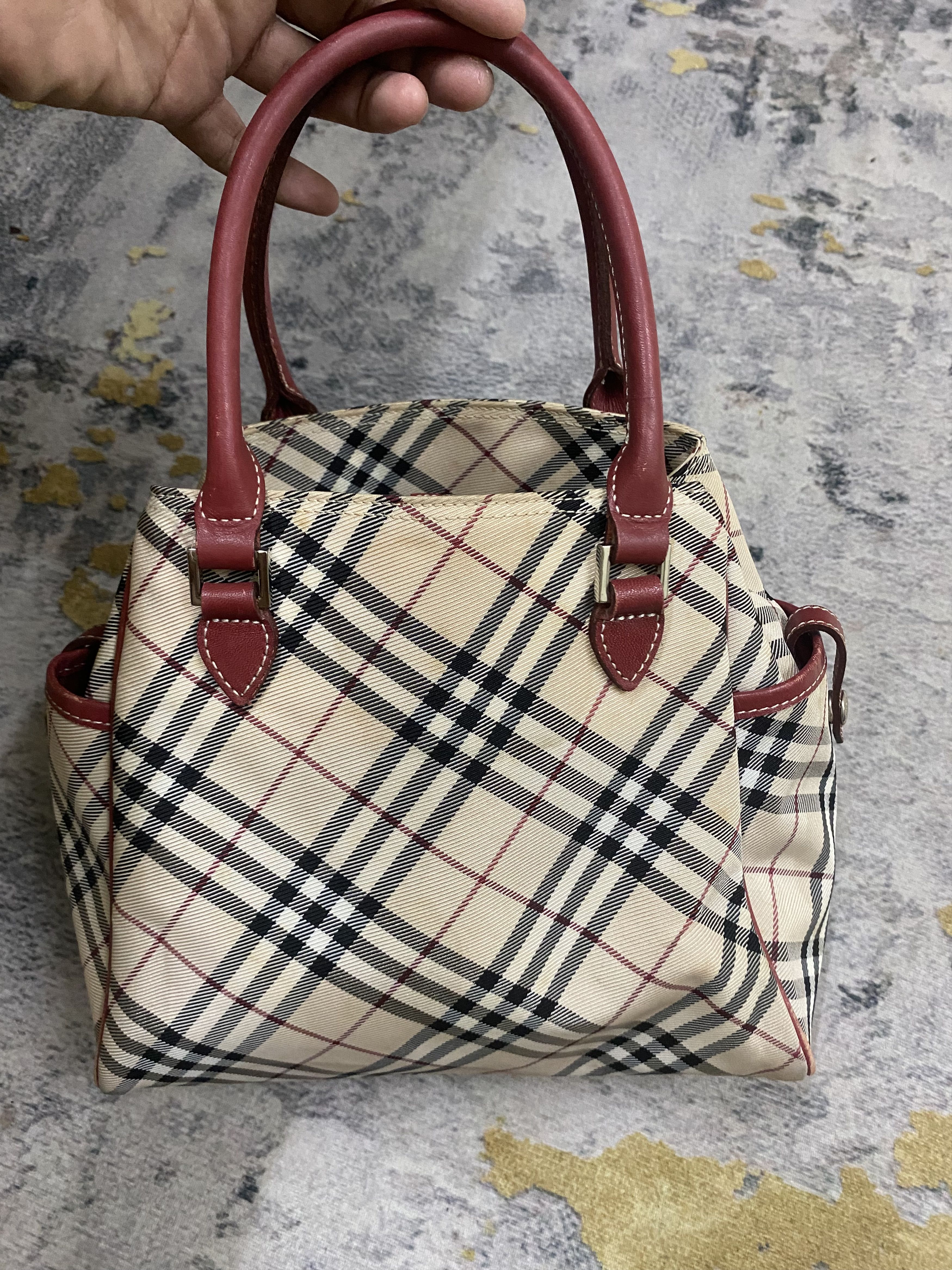 Burberry Burberry Nova Check Nylon Leather Bag Size ONE SIZE - 4 Thumbnail