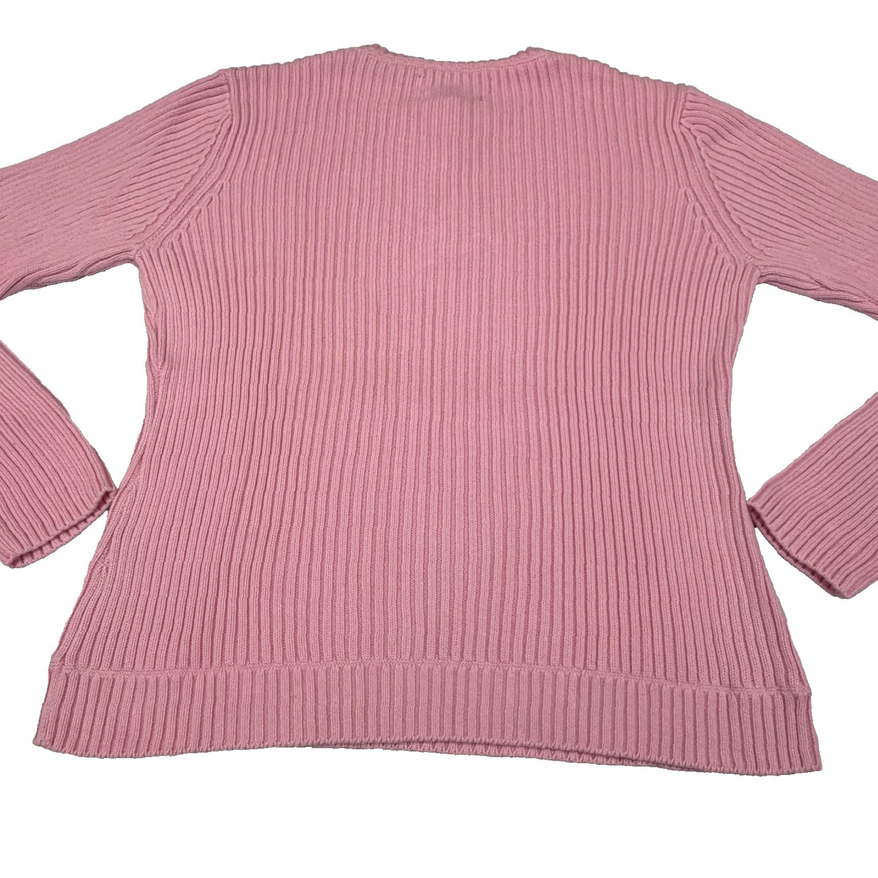 Tommy Hilfiger Tommy Hilfiger Sweater Womens XL Pink Ribbed Knit Quarter Zip Pullover Y2k Shirt Pullover Womens XL Pink Knit Zipper 1/4 Zip Casual Winter Size XL / US 12-14 / IT 48-50 - 5 Thumbnail