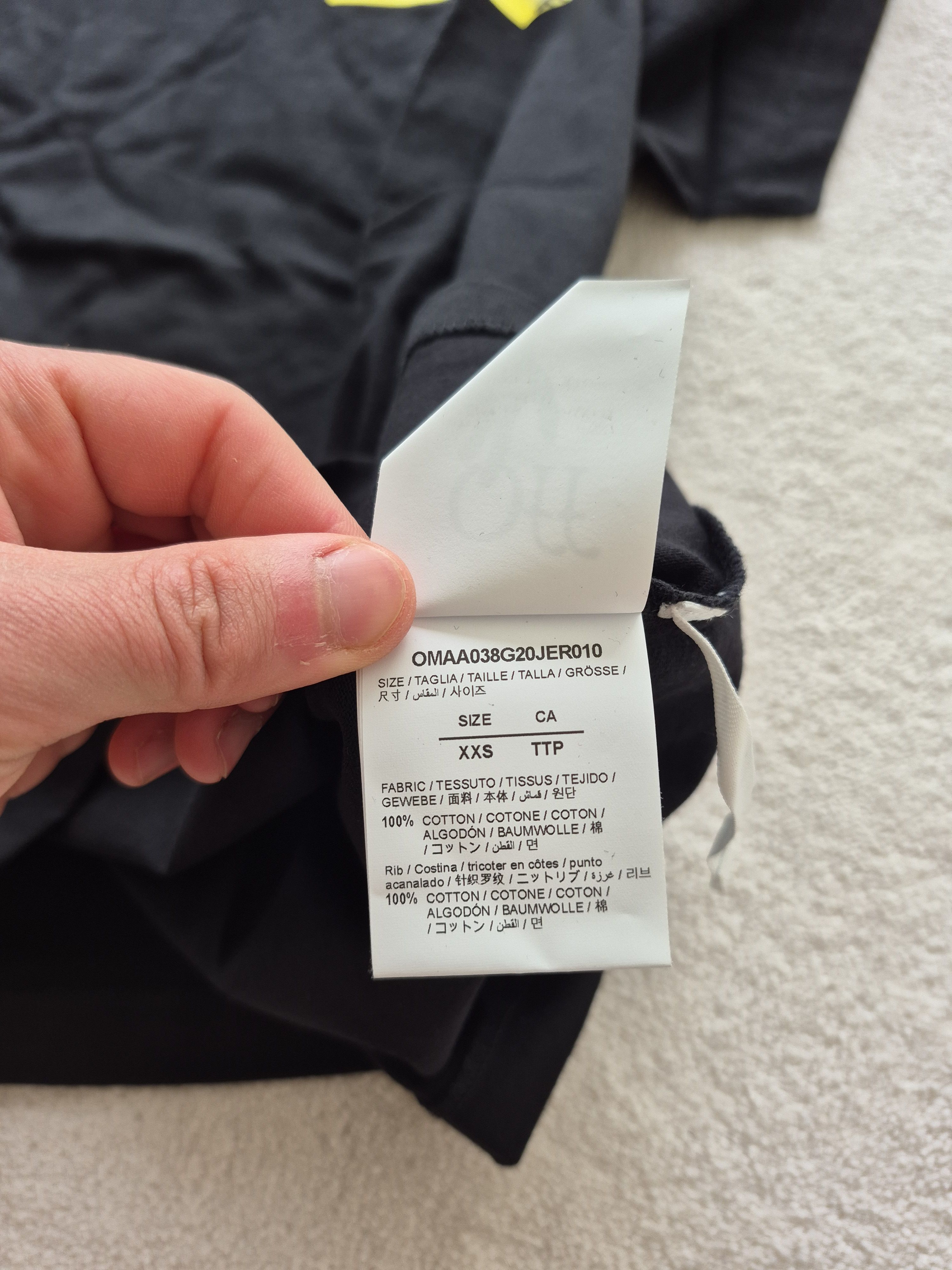 Off-White Off White Black Fire Tape Arrow Virgil New XXS Size US XXS / EU 40 - 7 Thumbnail