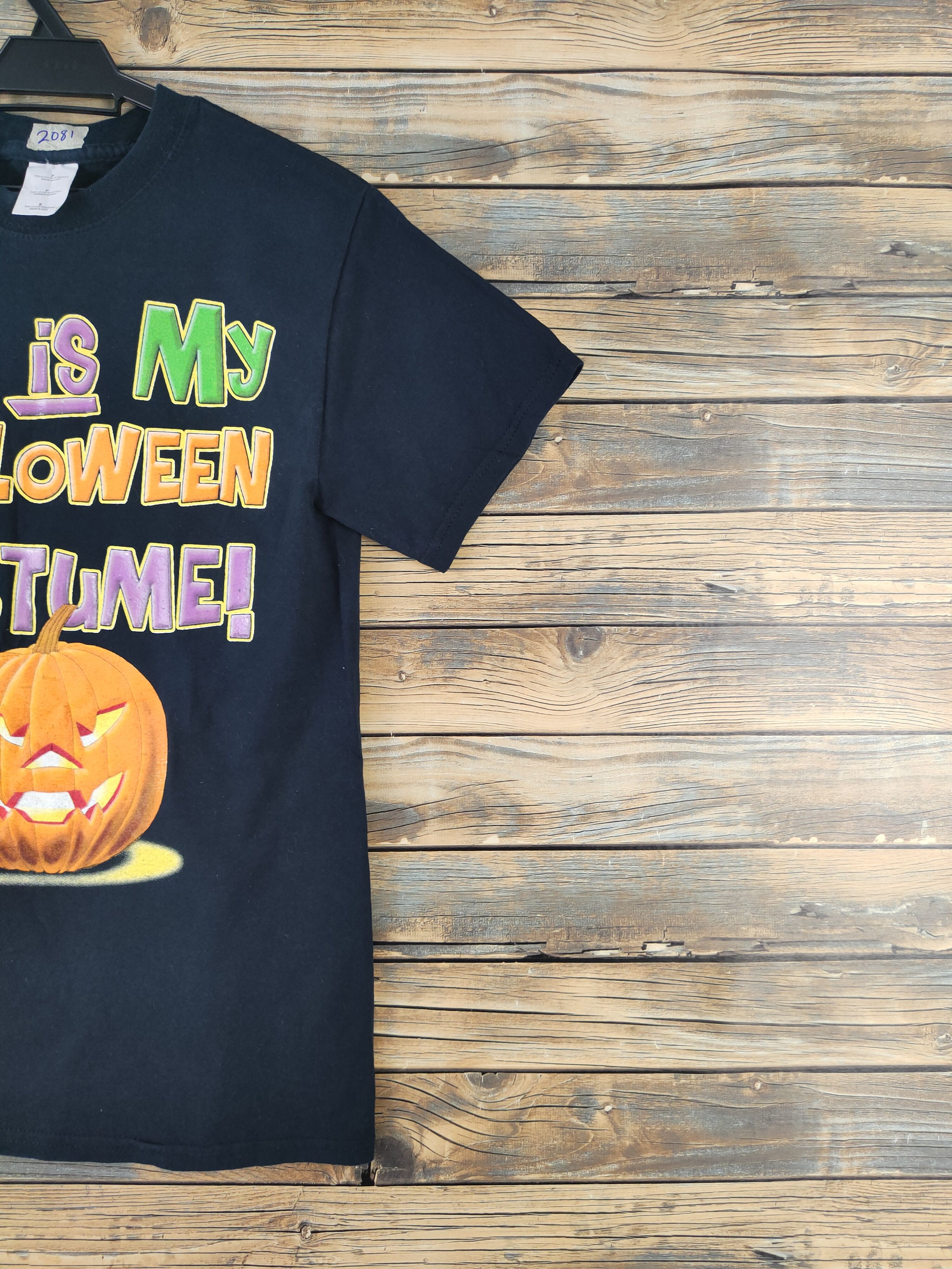Japanese Brand DL Halloween Navy Short Sleeve T-shirt #2081 Size US S / EU 44-46 / 1 - 5 Thumbnail