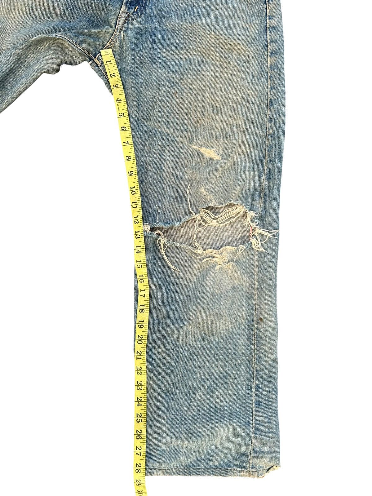 Edwin × Kapital × Vintage Vintage Edwin 505 Selvedge Baggy Distressed Denim Jeans Size US 31 - 19 Thumbnail