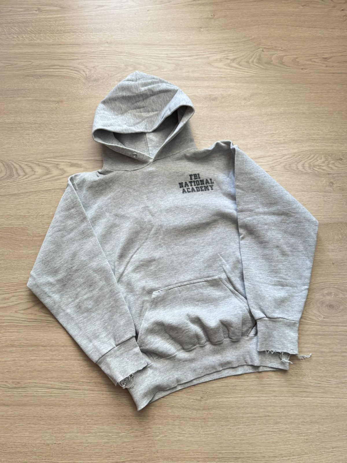 Vintage Vintage FBI National Academy USA Boxy Distressed Hoodie Size US M / EU 48-50 / 2 - 1 Thumbnail