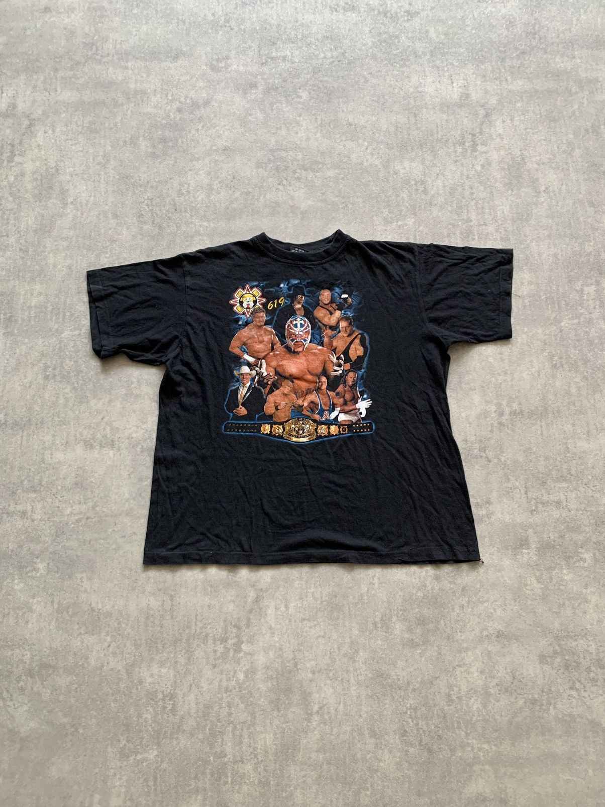 Vintage × WWE 619 rey mysterio wwe t shirt Size US L / EU 52-54 / 3 - 1 Thumbnail