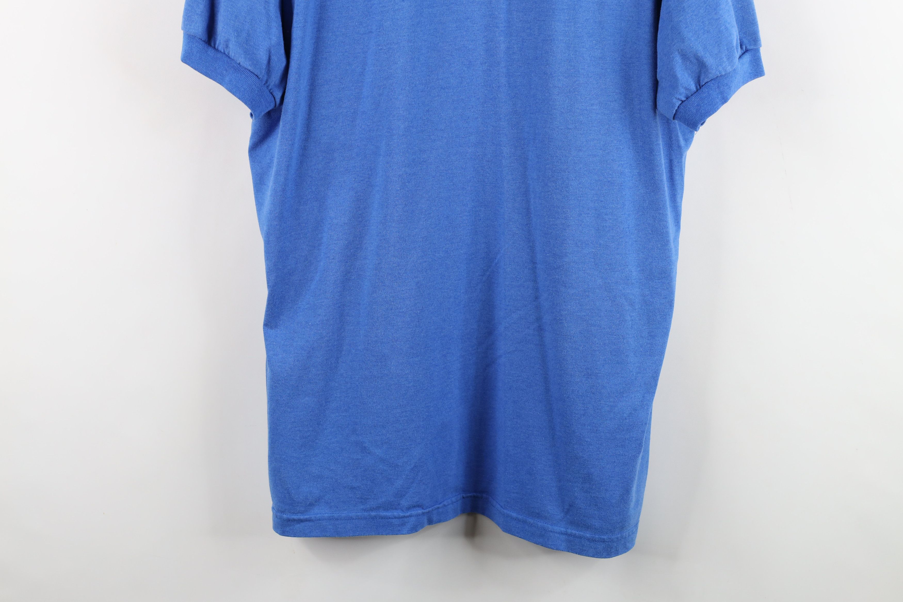 Vintage Vintage 80s 90s Job Intern Collared Polo Shirt Blue USA Size US XL / EU 56 / 4 - 3 Thumbnail