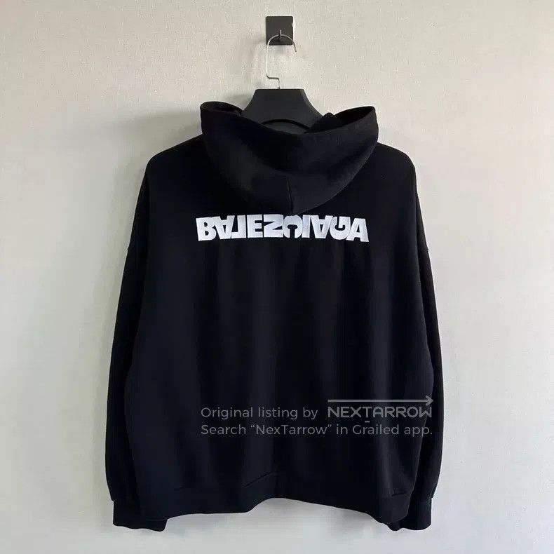 Balenciaga Balenciaga Front and back reversed embroidery zipper hoodi Size US L / EU 52-54 / 3 - 2 Thumbnail