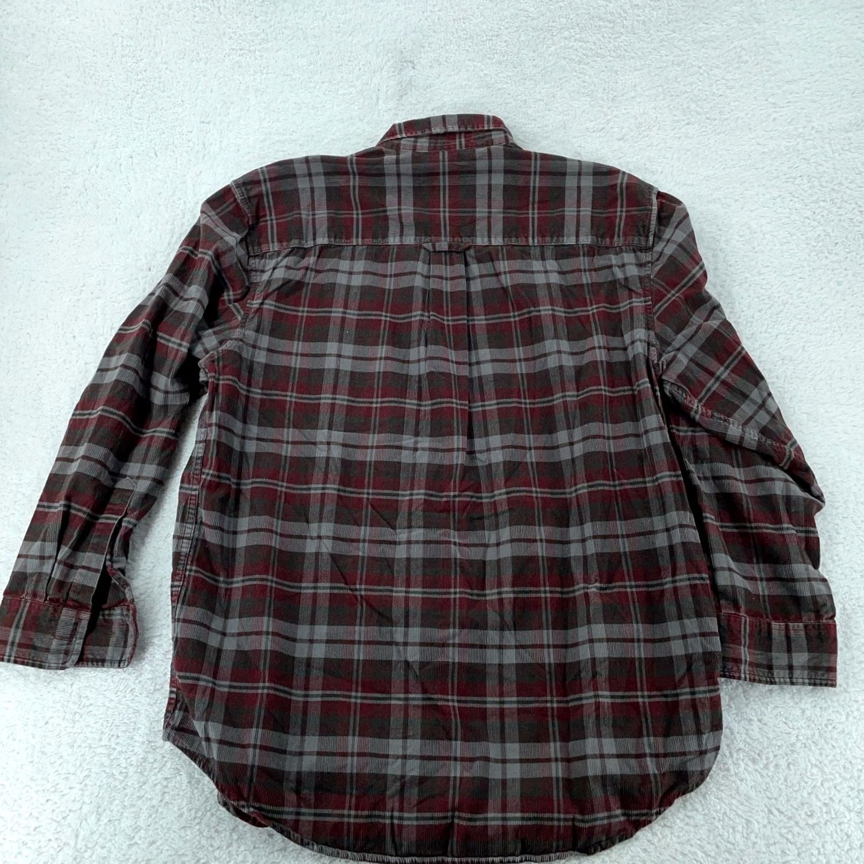 Pendleton Pendleton Wayne Corduroy Shirt Mens Large Burgundy Brown Check Button-Down Size US L / EU 52-54 / 3 - 5 Thumbnail