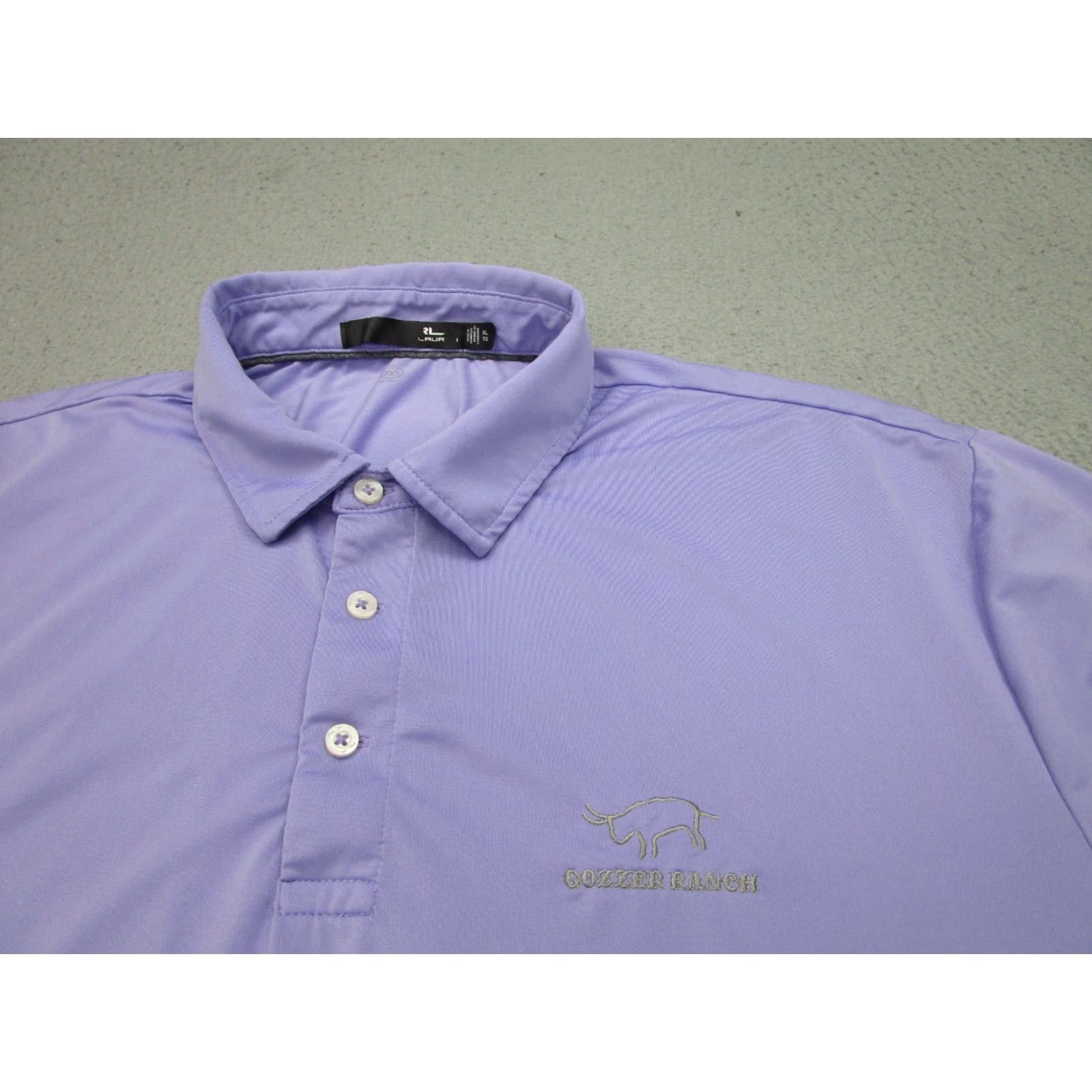 Vintage RLX Polo Mens XL Purple Golf Performance Wicking Gozzer Ranch Country Club Size US XL / EU 56 / 4 - 3 Thumbnail