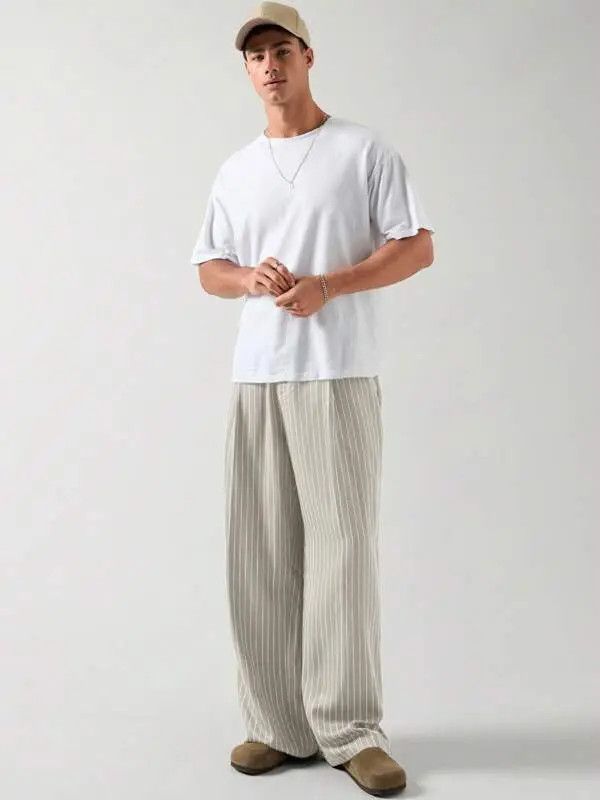 Japanese Brand Komuro x Rika Vintage RETRO striped casual pants Size US 32 / EU 48 - 4 Thumbnail