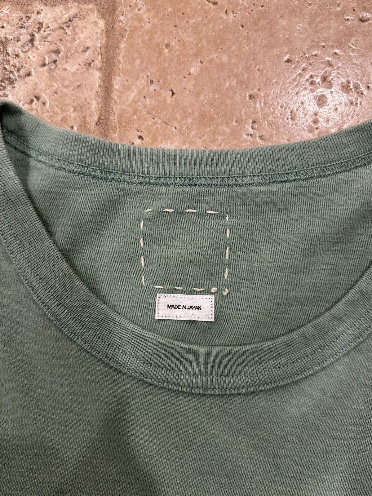 Japanese Brand Visvim Jumpo Amplus Green Pocket Short Sleeve T-Shirt Size US XXL / EU 58 / 5 - 6 Thumbnail