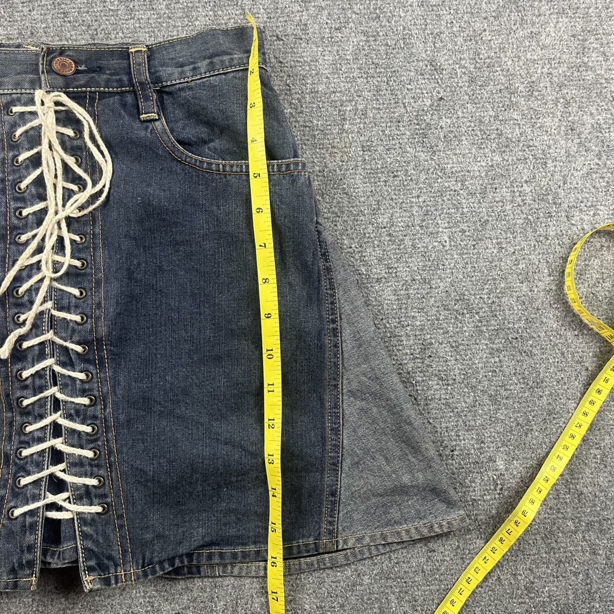 Hysteric Glamour × If Six Was Nine × Le Grande Bleu (L.G.B.) 1990s Hysteric Glamour - Multilace Skirt Denim Size 26" / US 2 / IT 38 - 13 Thumbnail