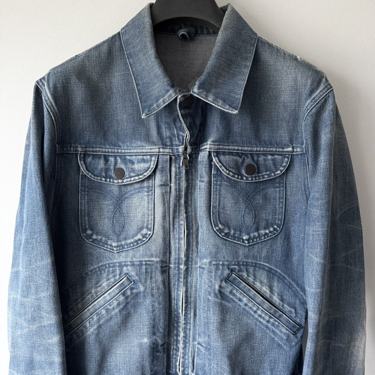 Gucci Gucci By Tom Ford SS2004 Cropped Denim Western Moto Jacket Size US M / EU 48-50 / 2 - 2 Thumbnail