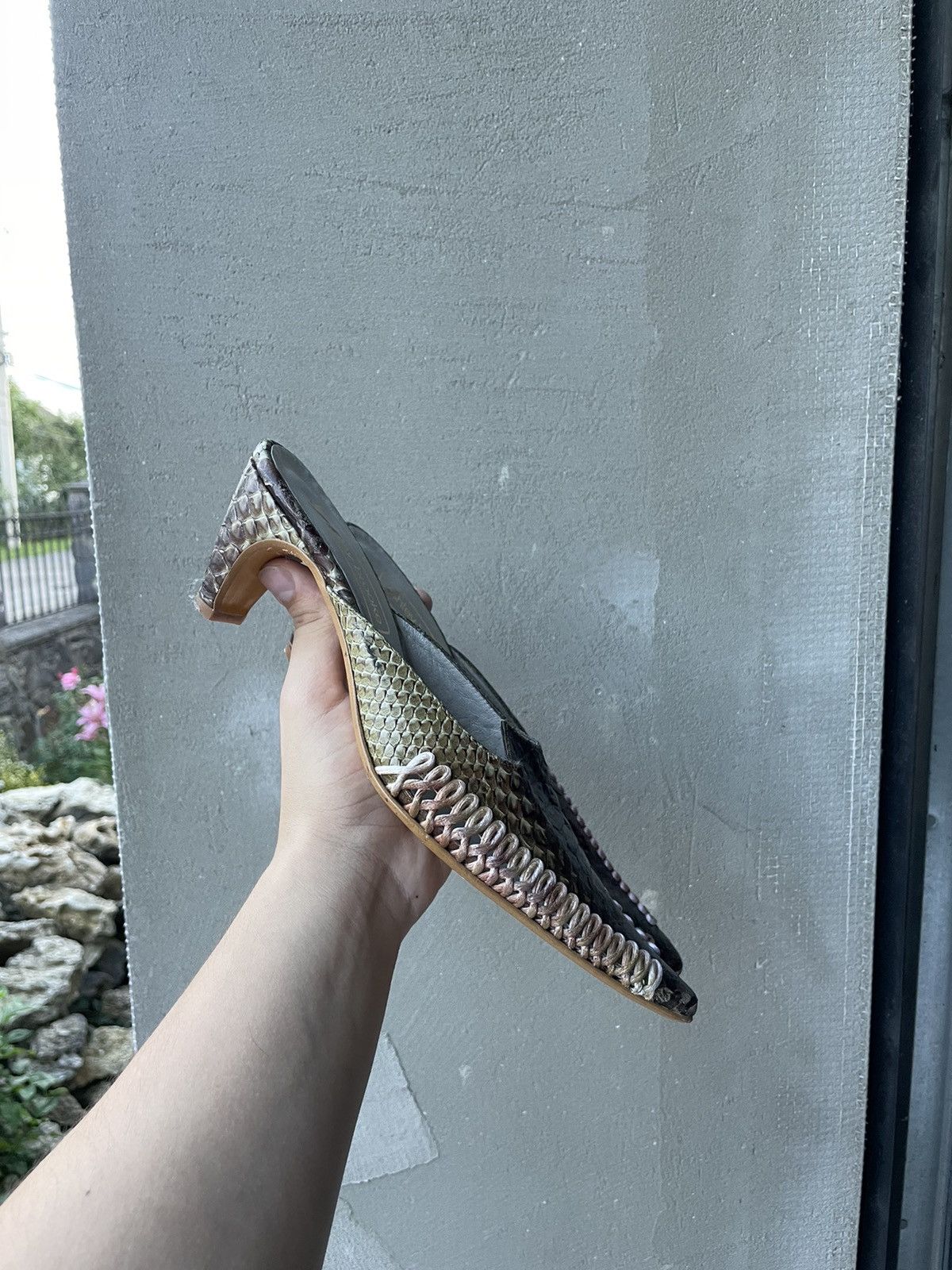 Other Crazy Y2K crocodile heels shoes mules Size US 8 / IT 38 - 1 Thumbnail