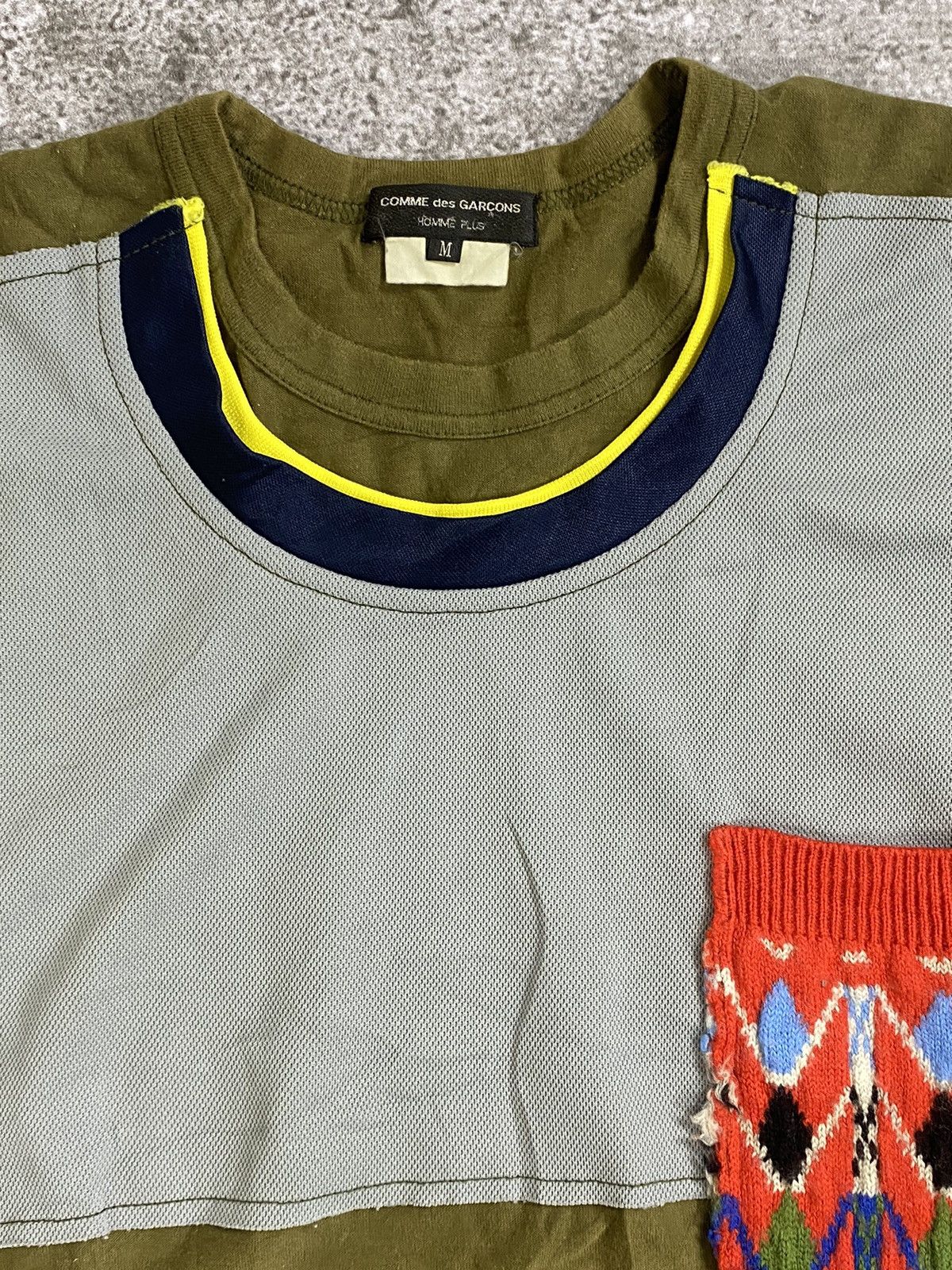 Comme des Garcons Homme Plus AD2009 Reconstructed knit pocket tee Size US M / EU 48-50 / 2 - 4 Thumbnail