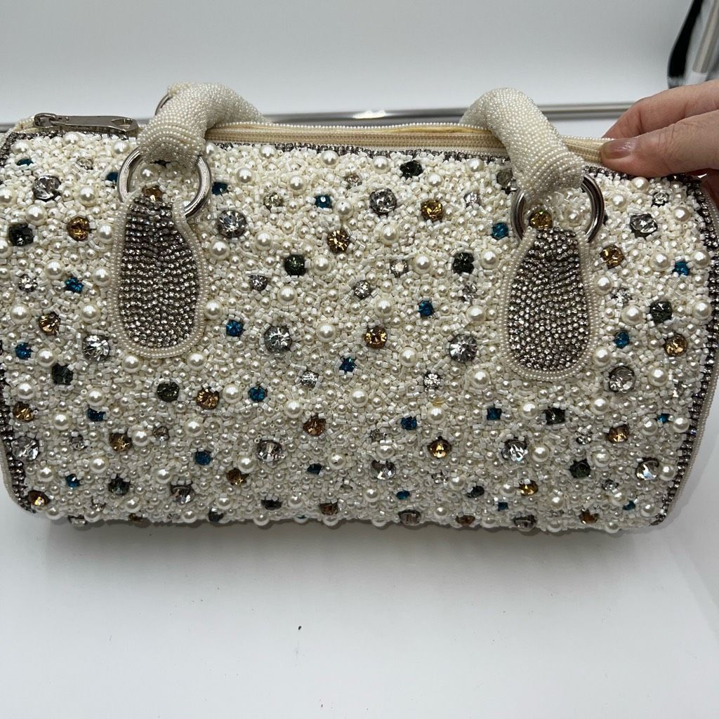 Vintage Vintage Addiction From a Distant Time Fully Beaded and Prong Set Rhinestone Bag Size ONE SIZE - 8 Thumbnail