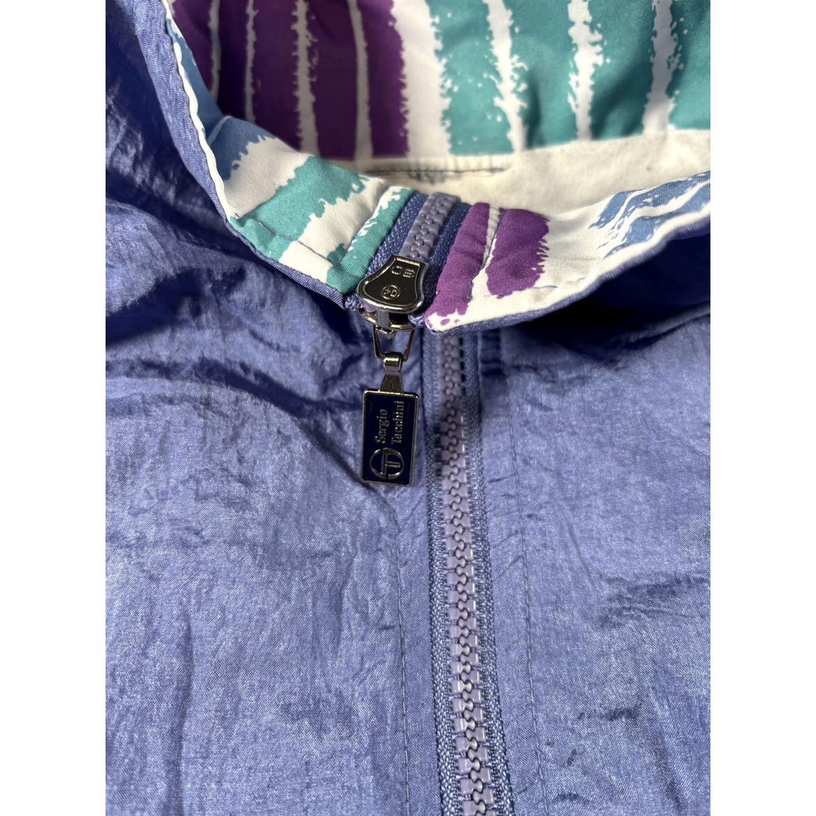Vintage Sergio Tacchini Jacket Mens Large Colorblock Windbreaker Tennis 90s, Men's — image 5 of 6