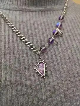 Jewelry Heart Punk Necklace Chain Choker Size ONE SIZE - 1 Thumbnail