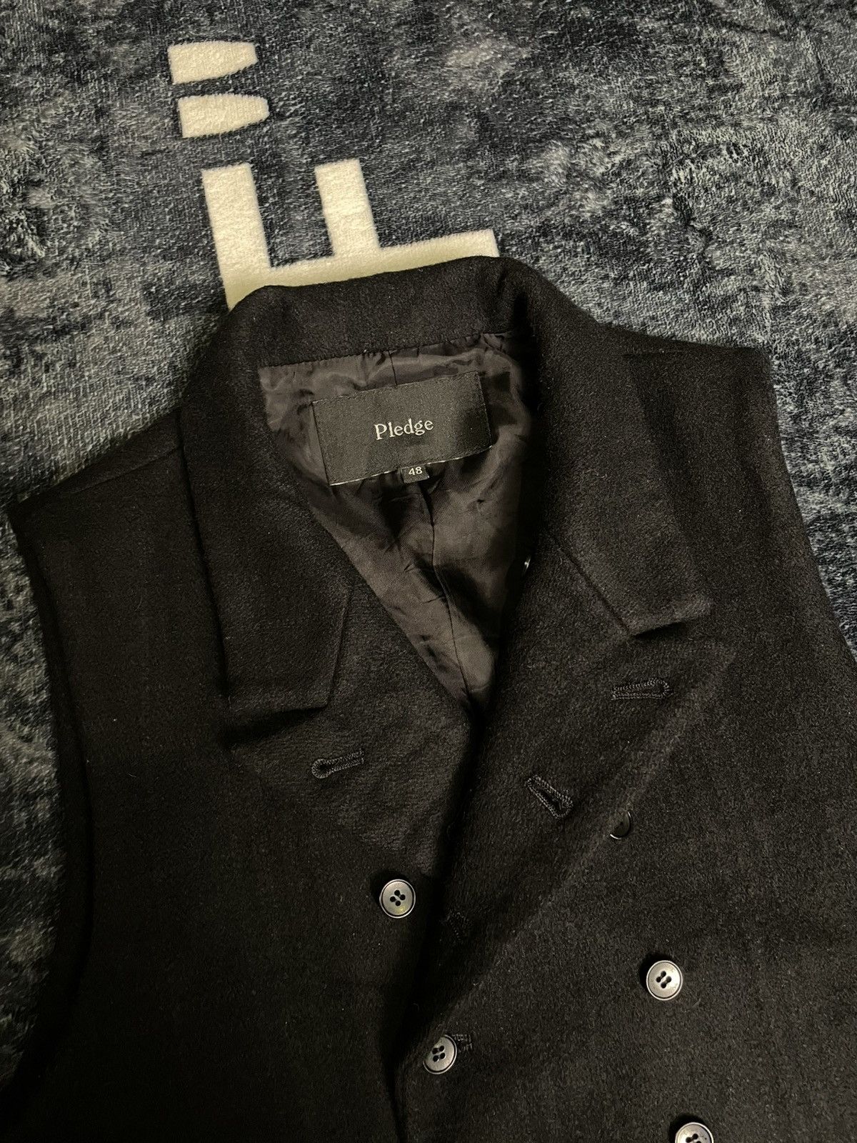Number (N)ine × Pledge Pledge Wool Plaid Vest Size 38S - 2 Thumbnail