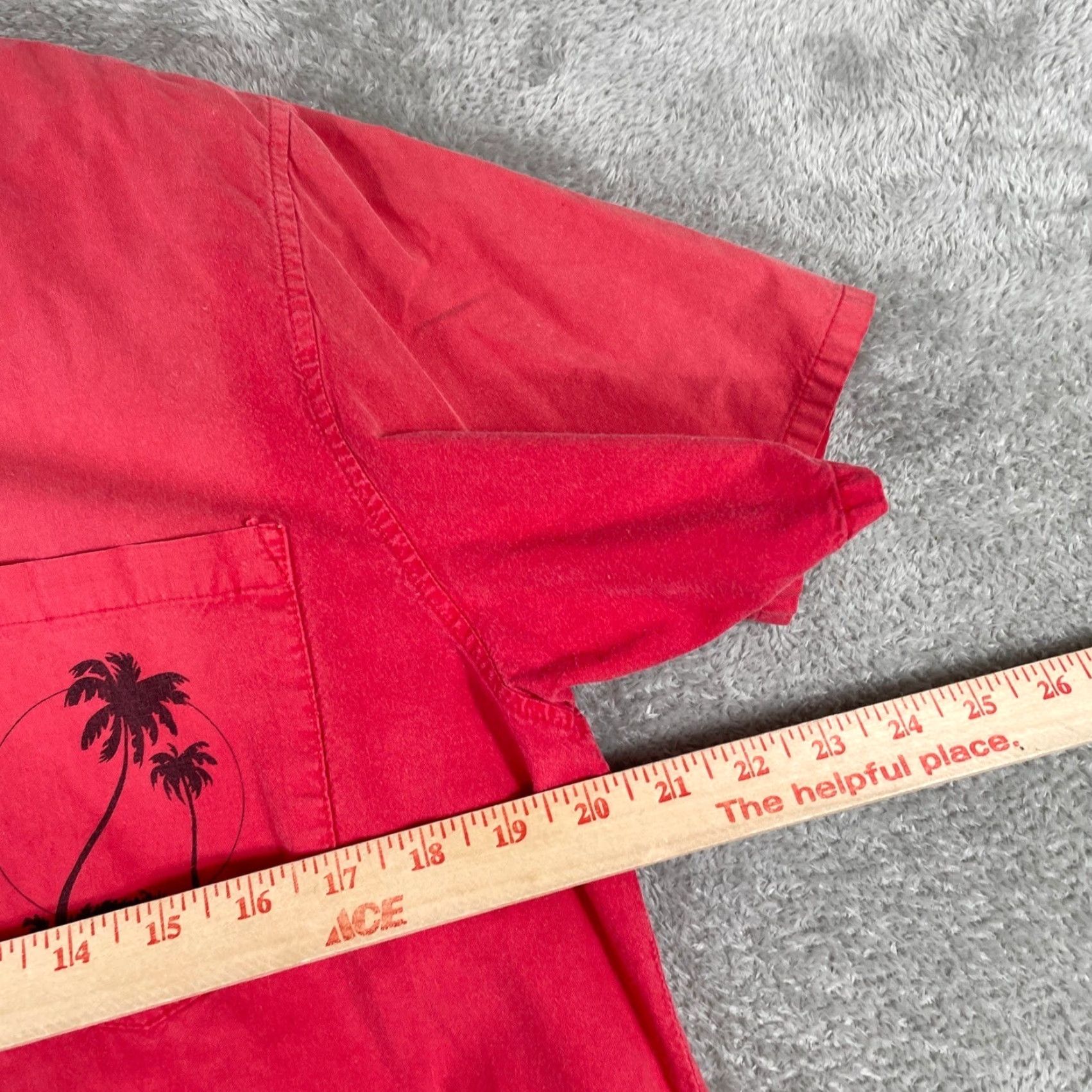Van Heusen VINTAGE Van Heusen Corum Shirt Mens S Red Palm Tree Sunset Graphic Beach 90s Tropical Casual Mens Shirt Size US S / EU 44-46 / 1 - 6 Thumbnail