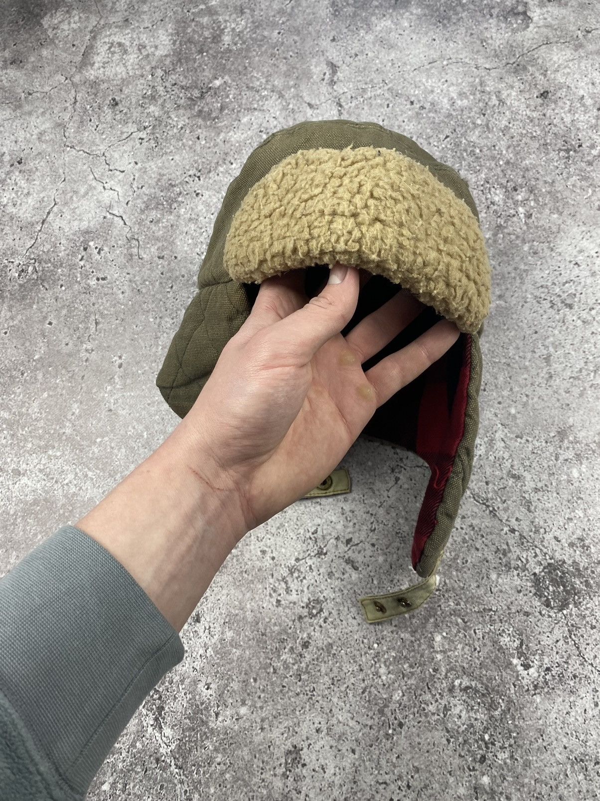 Vintage FUZZY MOHAIRE RETRO FUR AVIATOR USHANKA USSR STYLE 90’S Size ONE SIZE - 4 Thumbnail