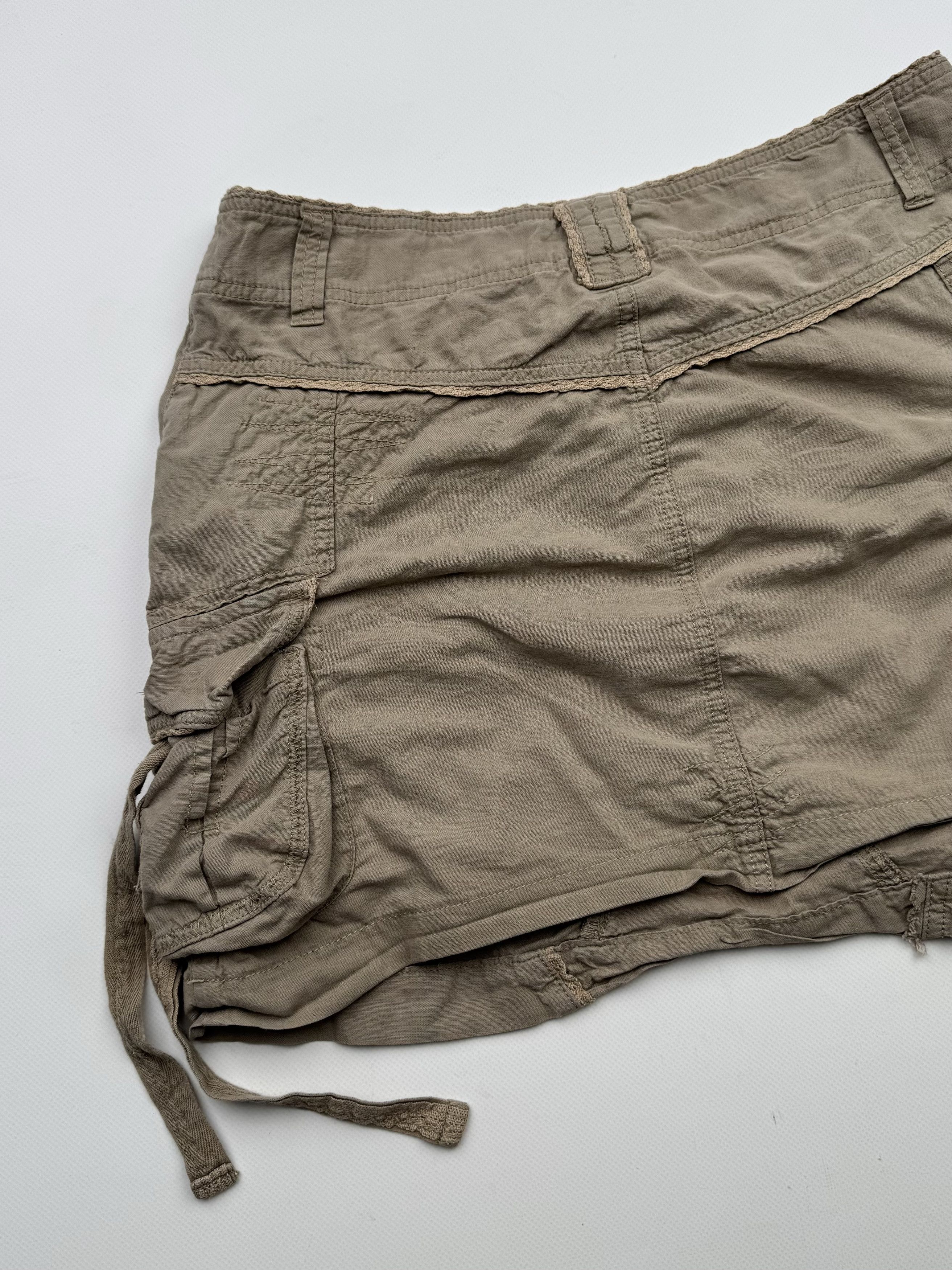 Japanese Brand 00's Cargo Mini Skirt With Bondage B95(V123)E2 Size 30" / US 8 / IT 44 - 6 Thumbnail