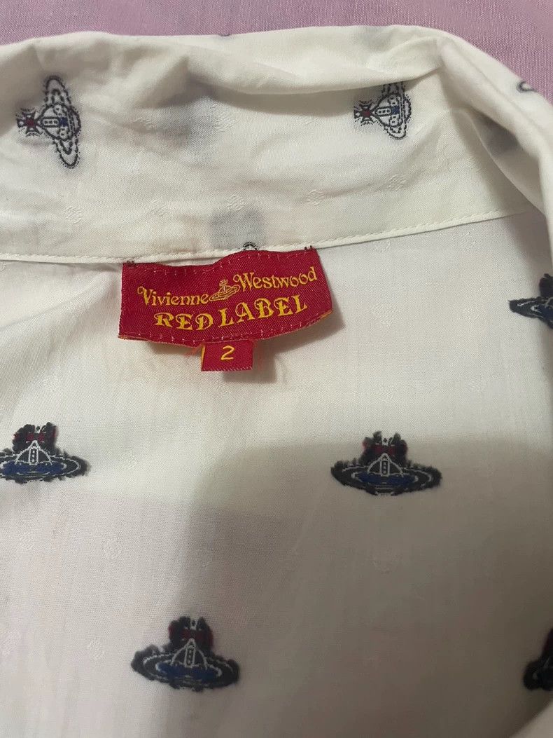 Vivienne Westwood Vivienne Westwood Red butterfly button shirt Saturn embroi Size M / US 6-8 / IT 42-44 - 2 Thumbnail