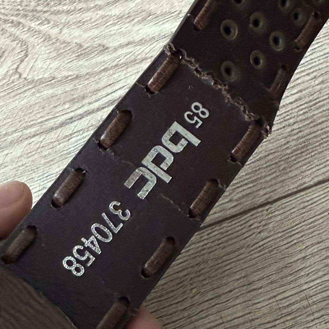 Vintage Black leather studded belt with silver studs #punk #biker Size ONE SIZE - 3 Thumbnail
