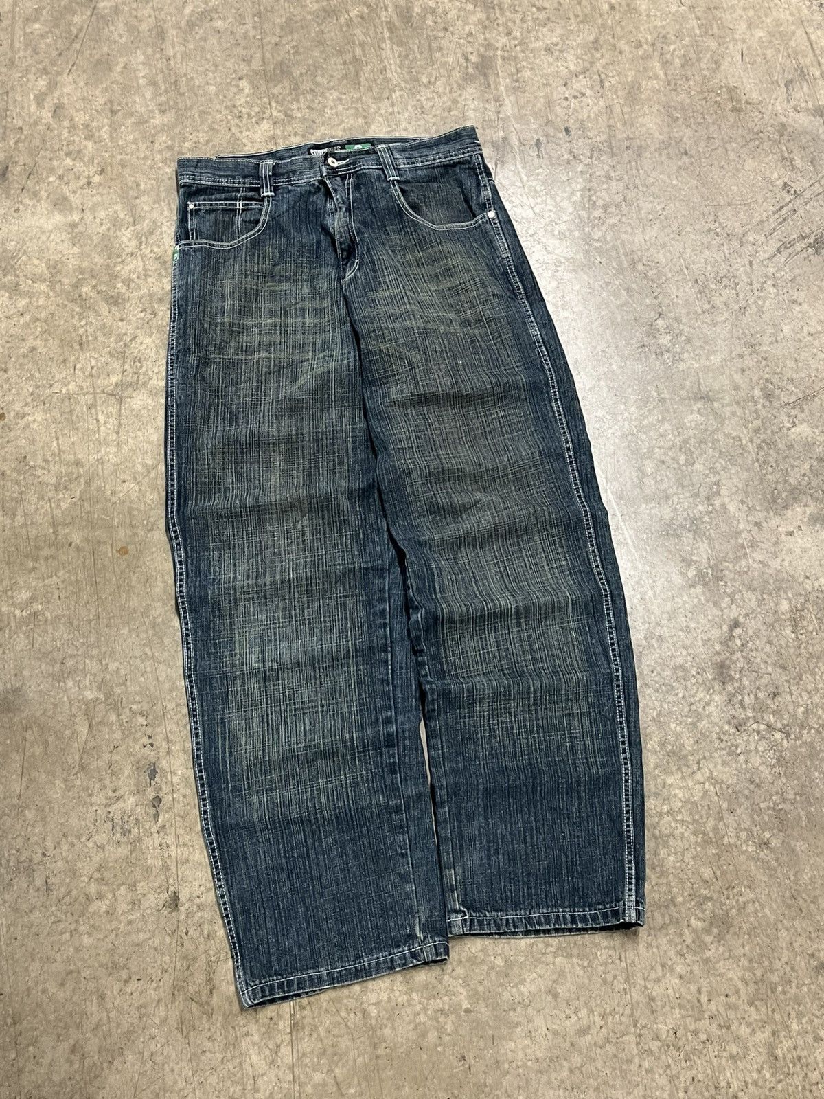 Southpole × Vintage Southpole y2k baggy faded denim wide leg skater rare hype Size US 34 / EU 50 - 2 Thumbnail