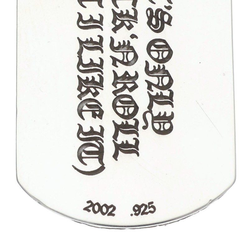 Chrome Hearts Chrome Hearts Dog Tag Necklace Silver Size ONE SIZE - 4 Thumbnail