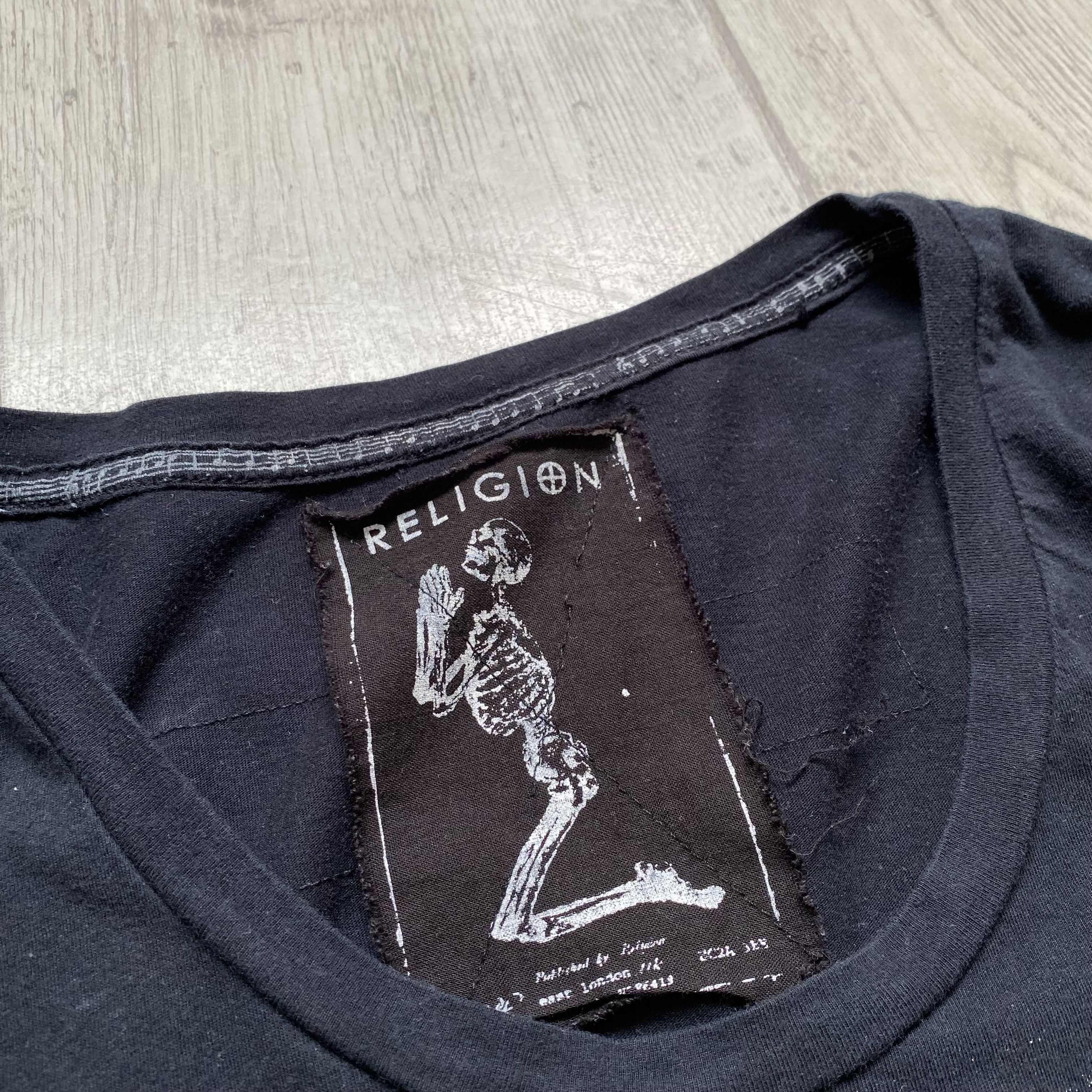Allsaints 💀 Religion Horror print t shirt skull Allsaint style Size US M / EU 48-50 / 2 - 6 Thumbnail