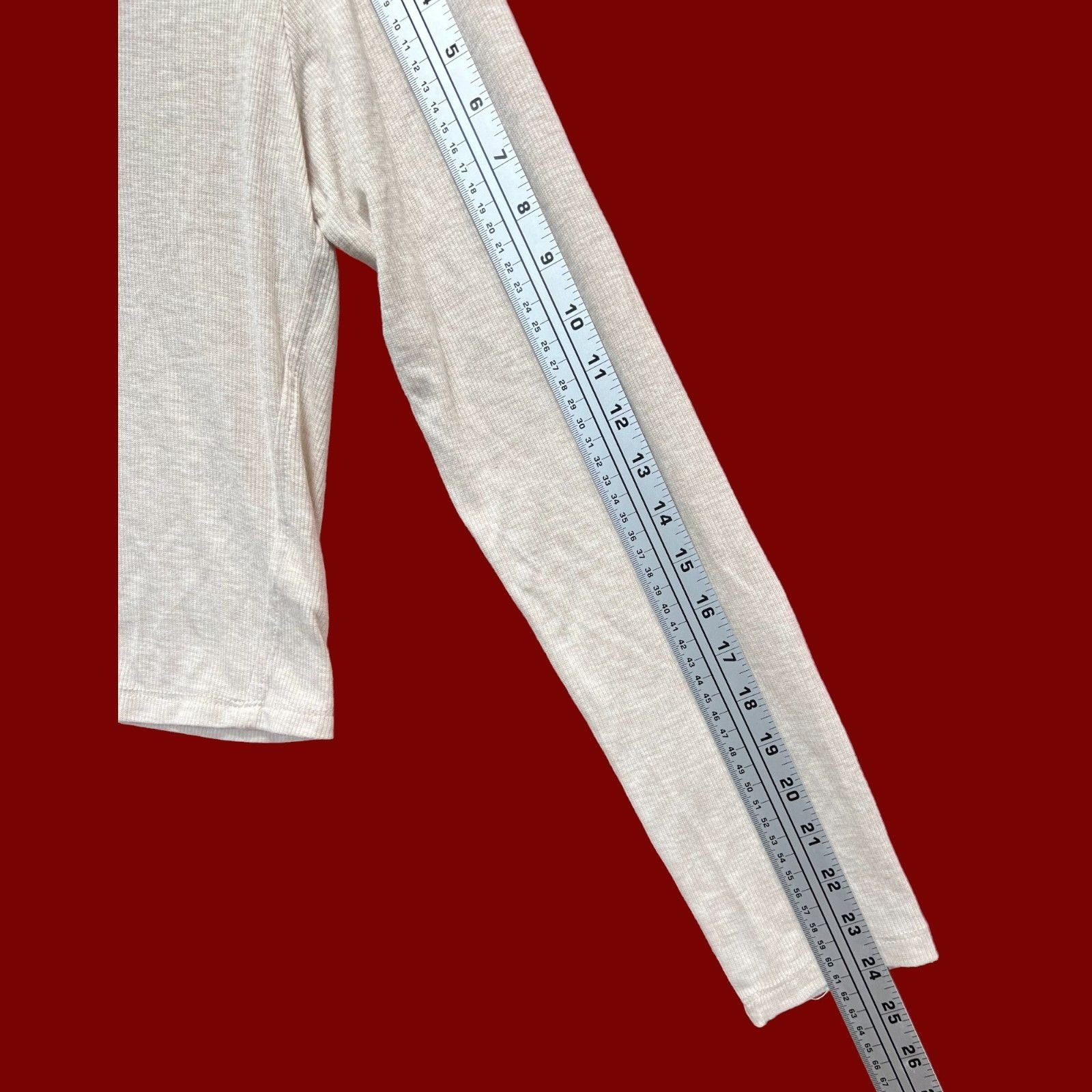 Other Universal Thread - Women's Ribbed Long Sleeve Scoopneck T-Sh Size XL / US 12-14 / IT 48-50 - 8 Thumbnail