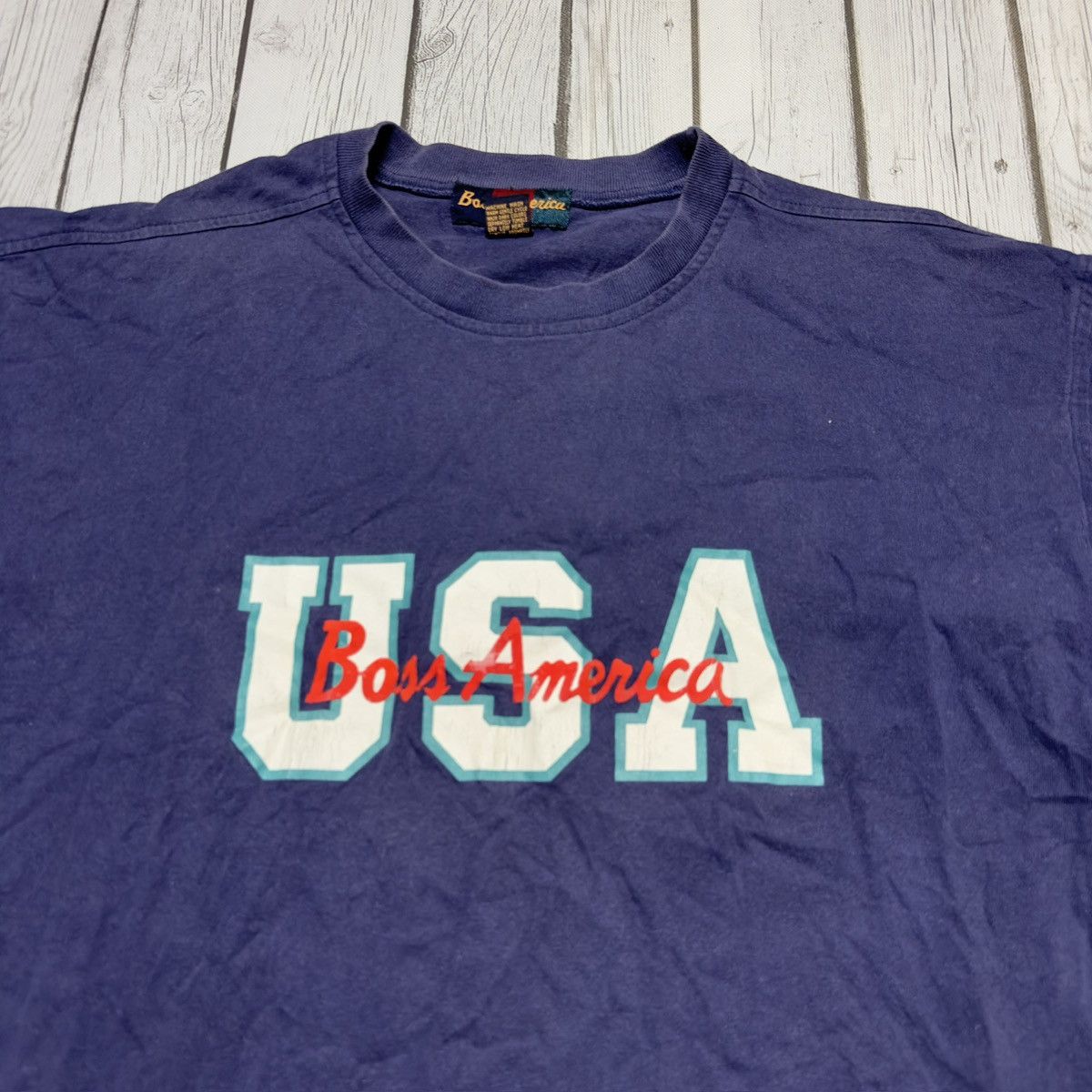 Vintage Vintage Boss America tee Size US L / EU 52-54 / 3 - 3 Thumbnail