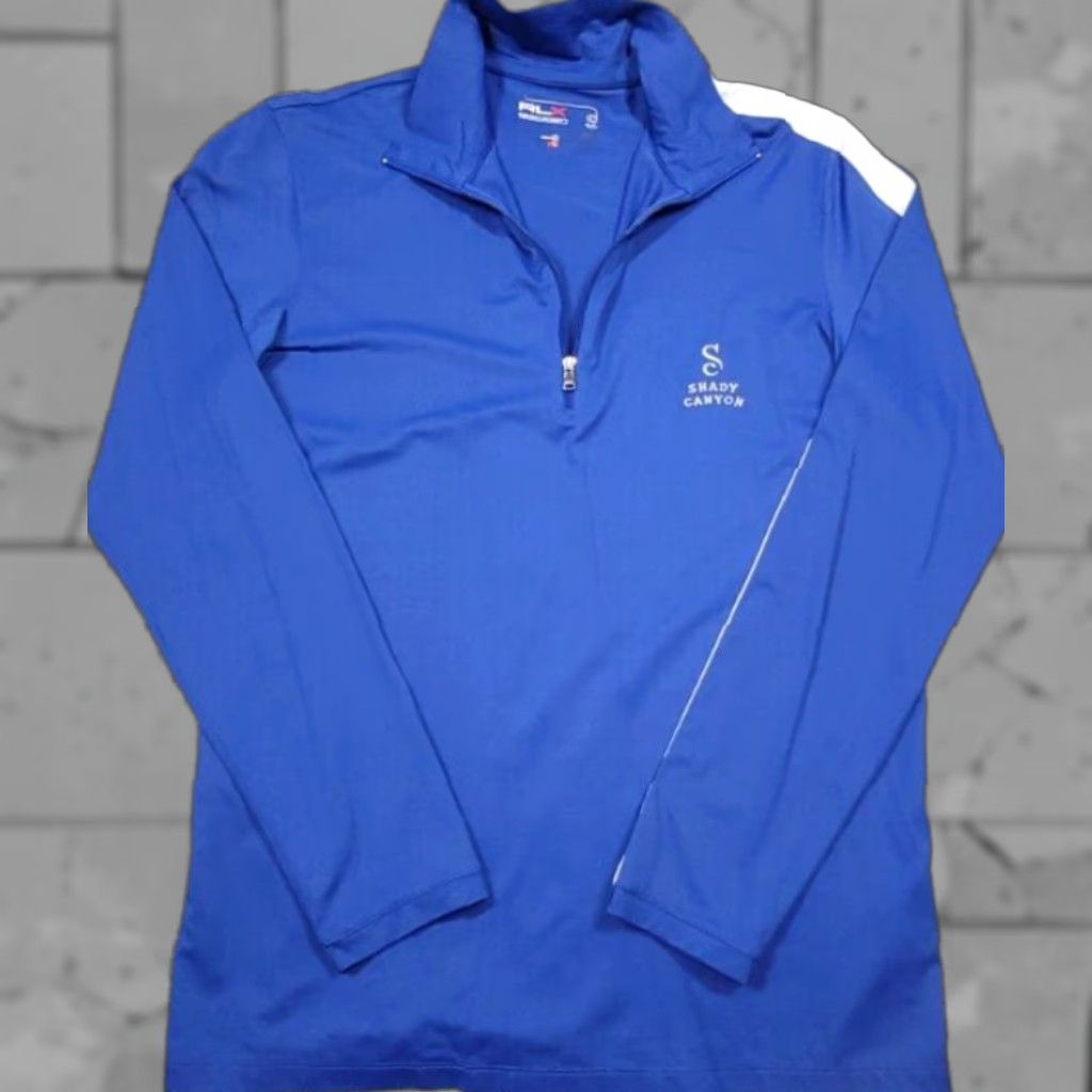 RLX Ralph Lauren RLX Ralph Lauren Shirt Mens S 1/4 Zip Royal Blue Golf Performance Mock Neck Logo Embroidered Jersey Nylon/Polyester Athletic Zip Size US S / EU 44-46 / 1 - 1 Thumbnail