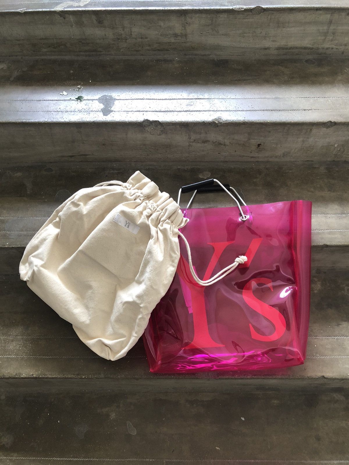 Yohji Yamamoto Rare❗️Ys by Yohji Yamamoto Big Logo Transparent PVC Tote Bag Size ONE SIZE - 1 Thumbnail