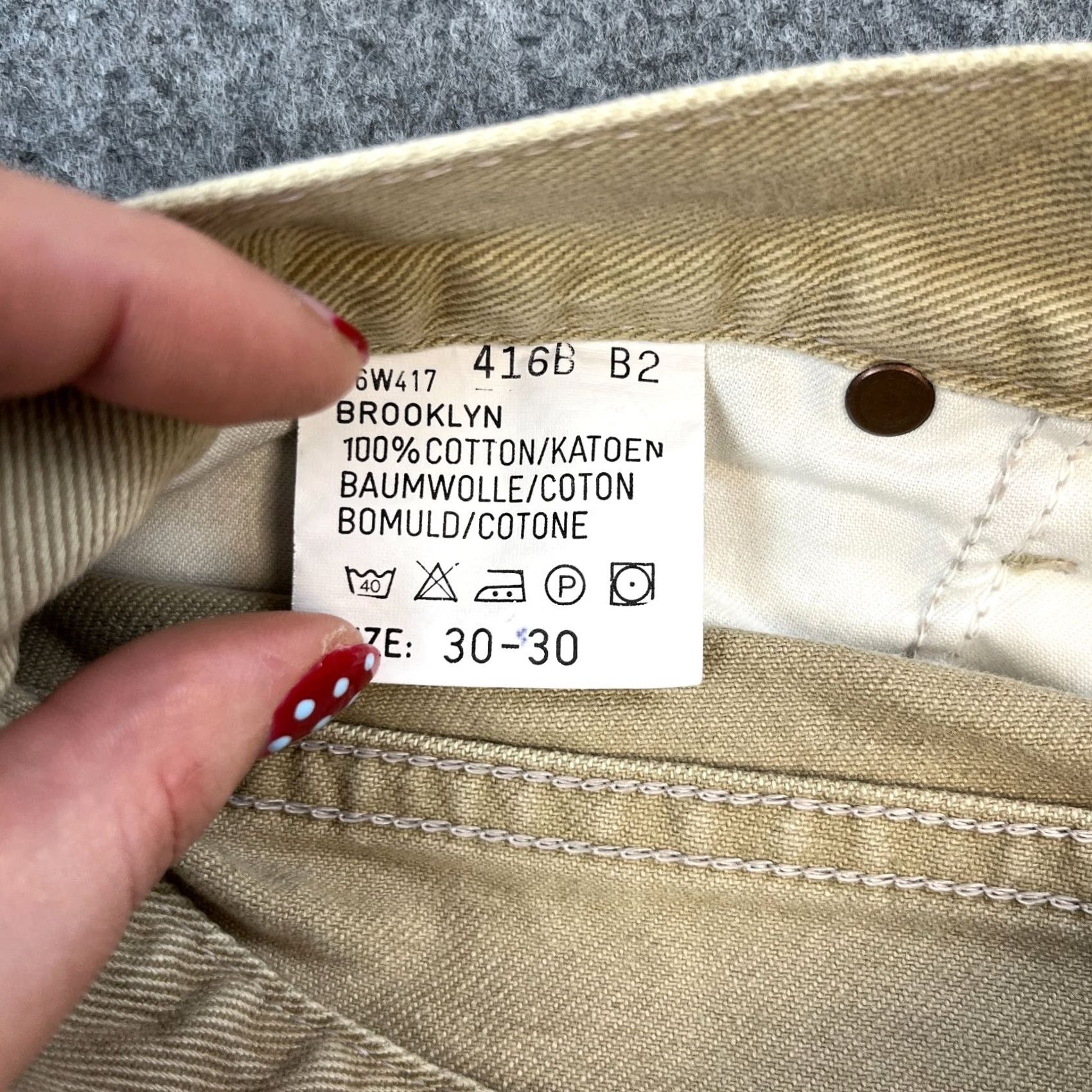 Lee VINTAGE Lee Riders Jeans Regular 28 Beige Cotton 5-Pocket Design Zip Mens Tapered Size US 28 / EU 44 - 7 Thumbnail