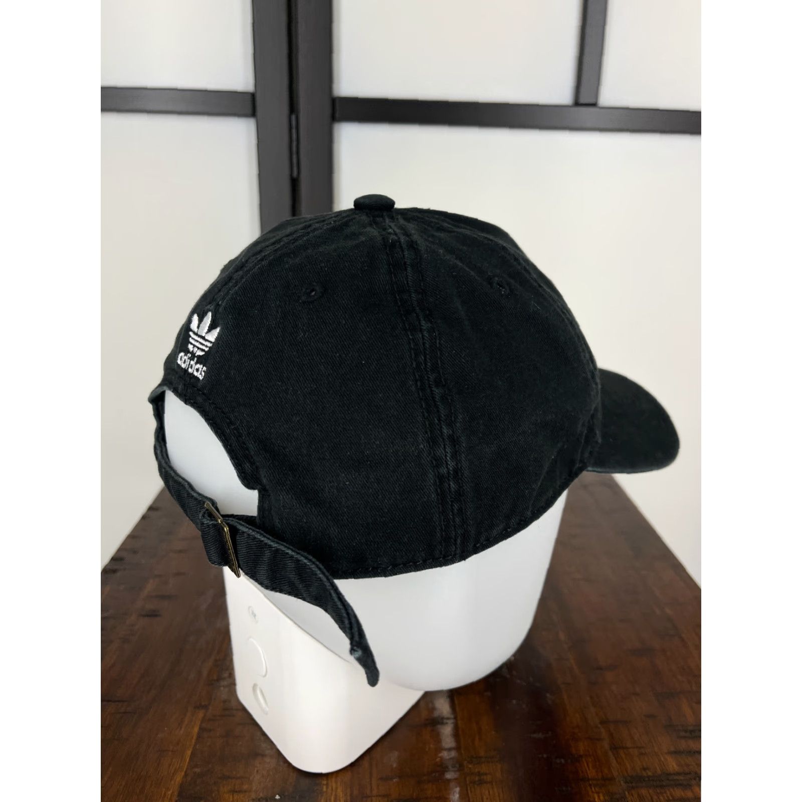 Adidas Adidas Hat Cap Baseball Adjustable One Size Black 100% Cotton Golf Golfer Mens Cap Size ONE SIZE - 7 Thumbnail