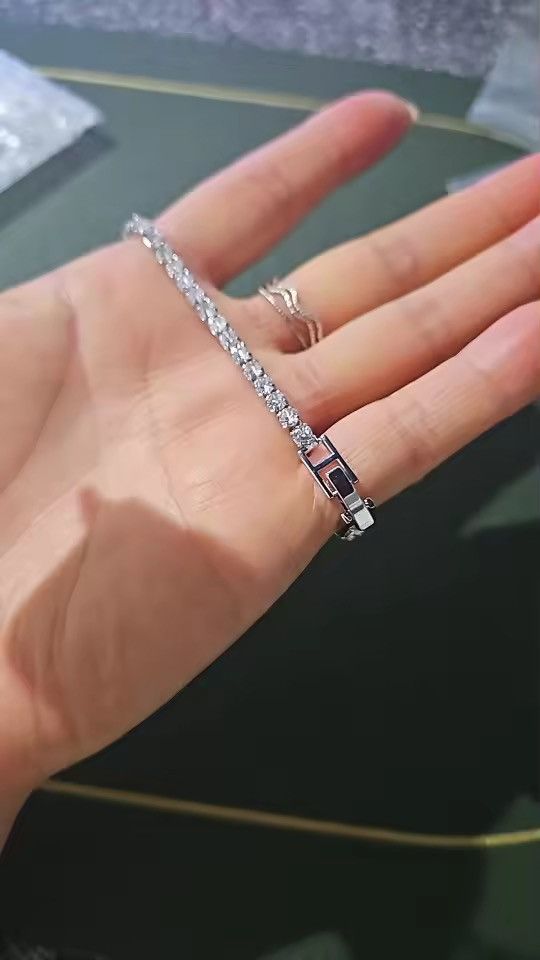 Jewelry DIAMOND Iced Out Bracelet Link 16 cm Size ONE SIZE - 1 Thumbnail