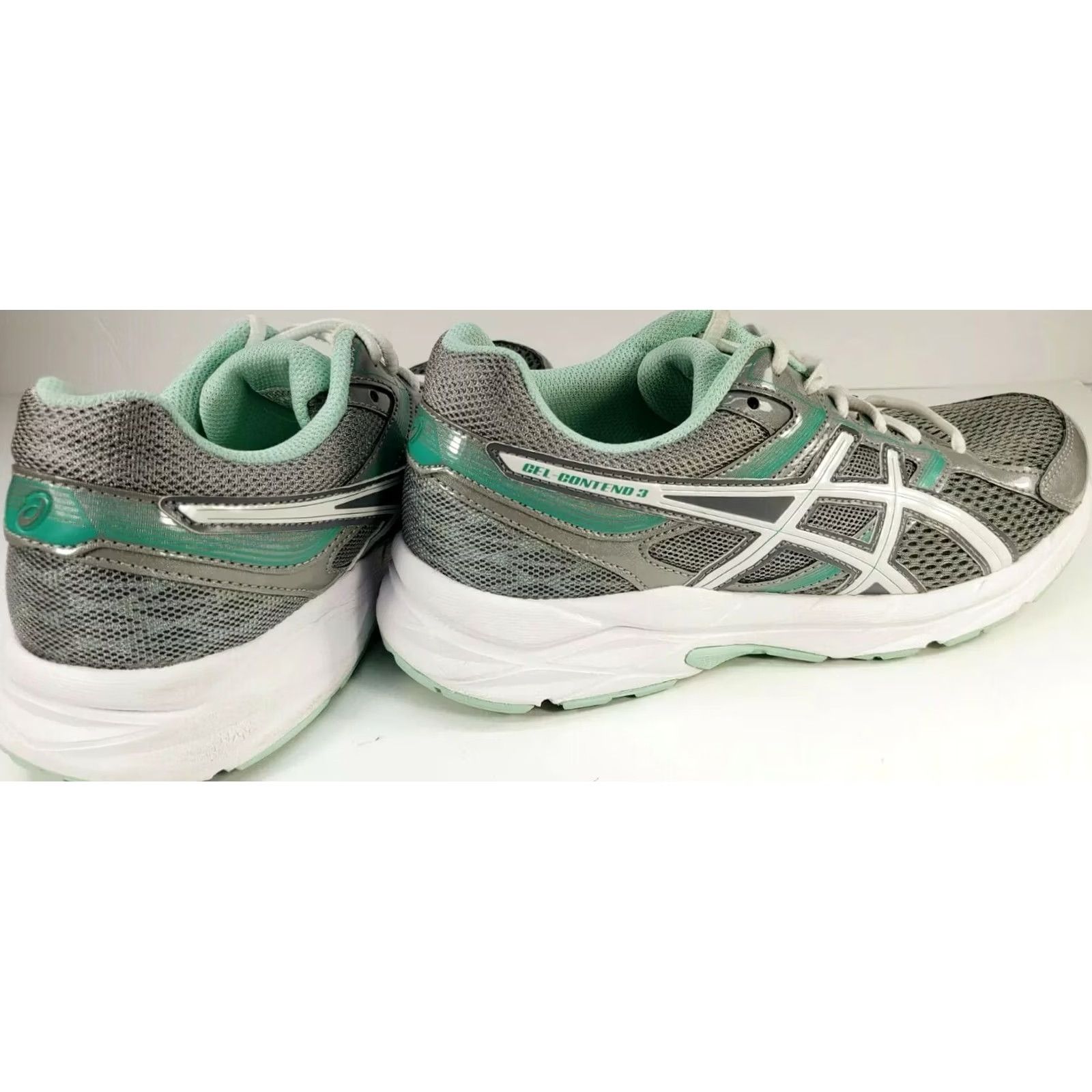 Asics Asics Running Shoe Women's 7.5D Gel Contend 3 Gray Teal Mint Green T5G5Q Size US 8 / IT 38 - 6 Thumbnail