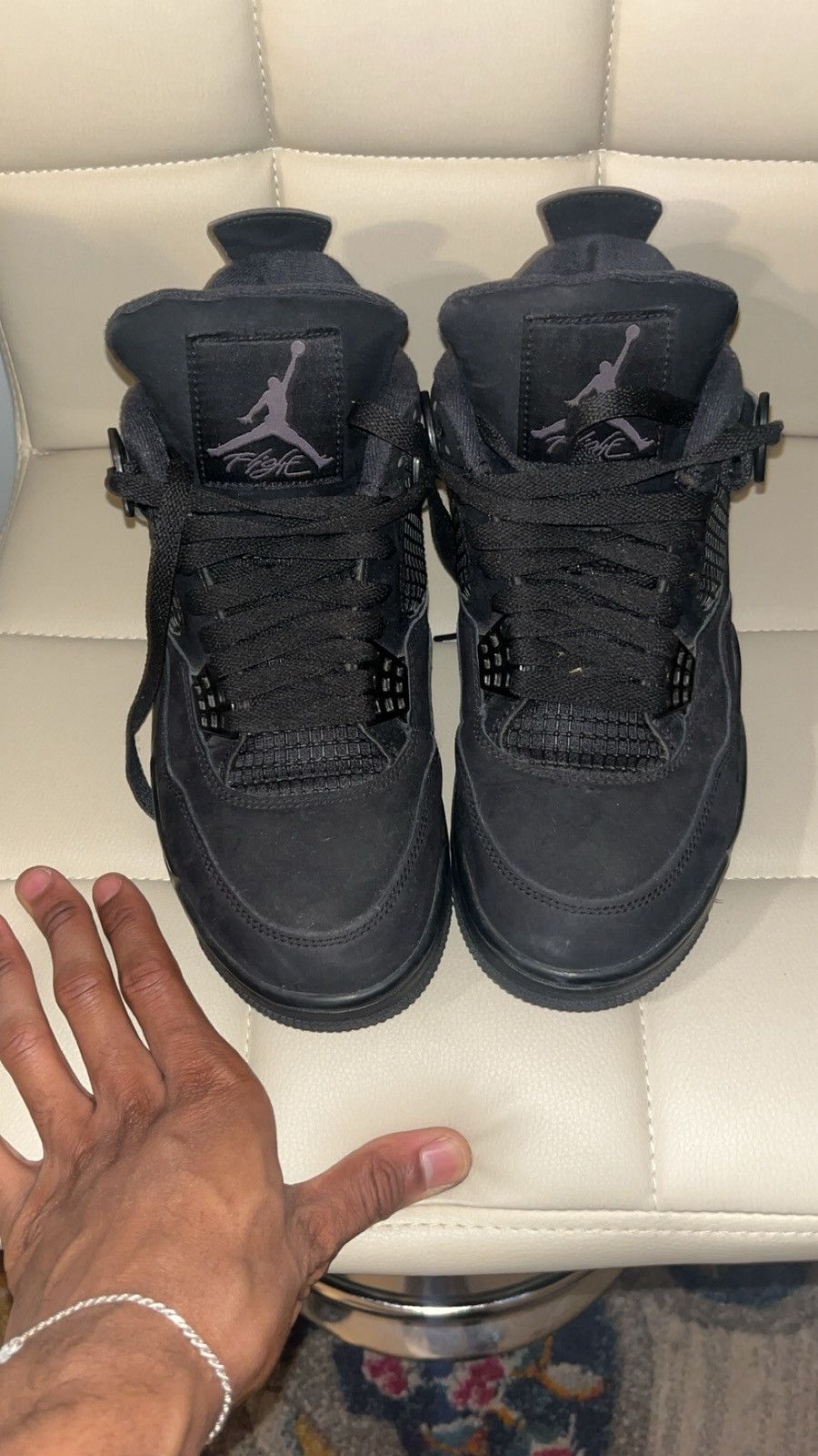 Jordan Brand Size 8.5 - Jordan 4 Retro Mid Black Cat Size US 8.5 / EU 41-42 - 1 Thumbnail