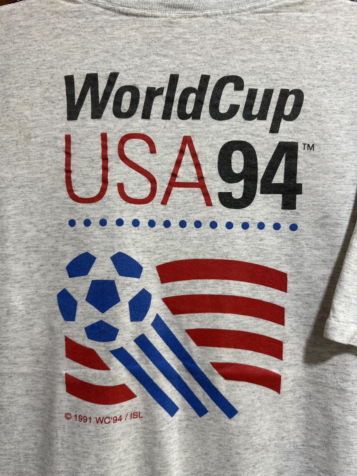 Salem Sportswear Vintage World Cup USA 94 Sun Faded Size US XL / EU 56 / 4 - 2 Thumbnail