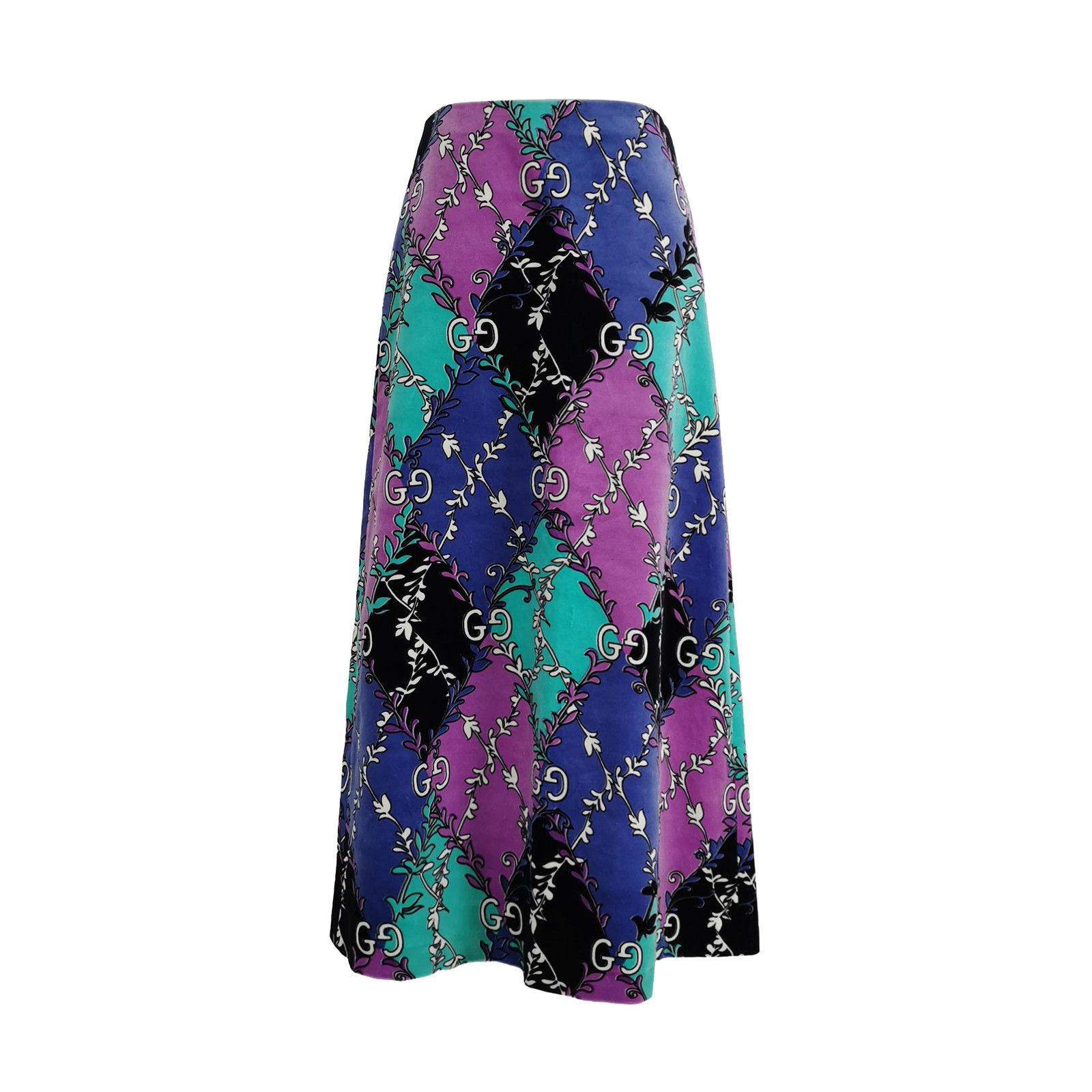 Gucci Gucci Logo Print Midi Skirt Size 38 Size 26" / US 2 / IT 38 - 1 Thumbnail