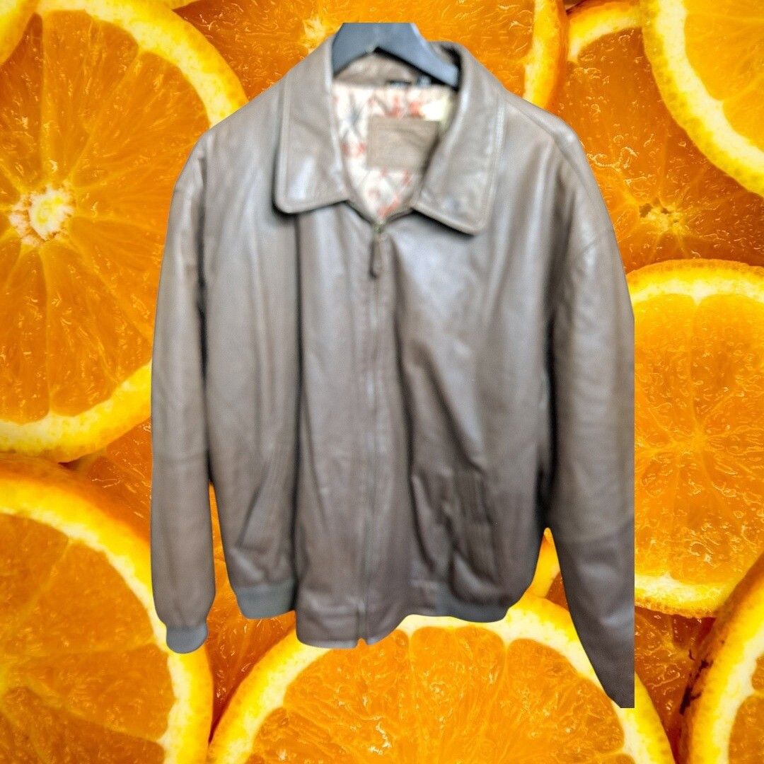 Other St. John's Bay Leather Bomber Jacket Full Zip Brown XL Size US XL / EU 56 / 4 - 2 Thumbnail
