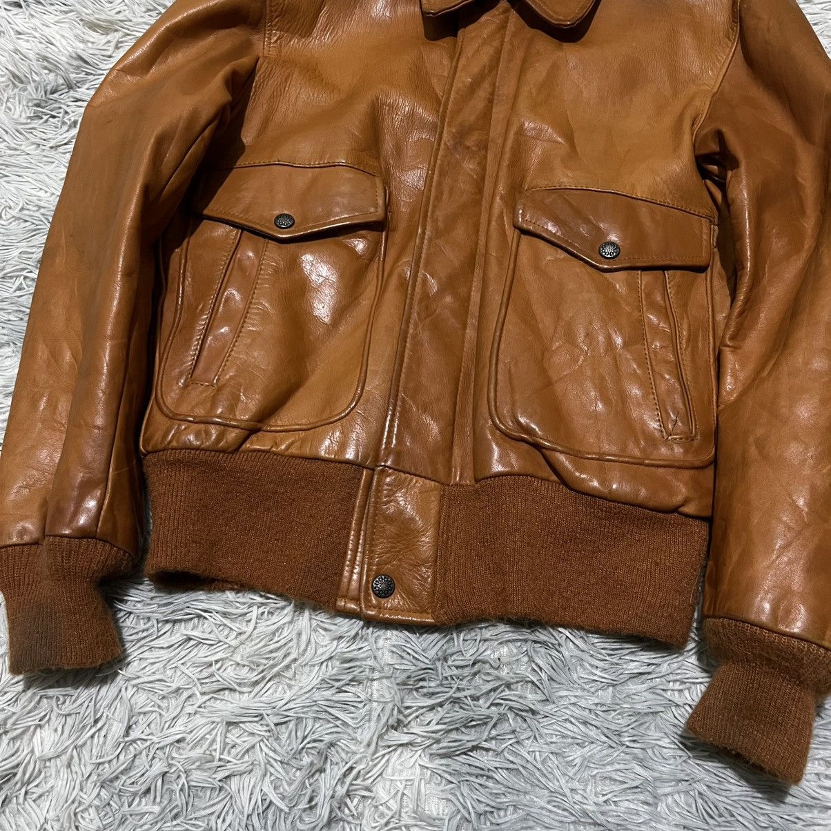 Other A2 Vintage Genuine Leather Jacket Size US M / EU 48-50 / 2 - 4 Thumbnail