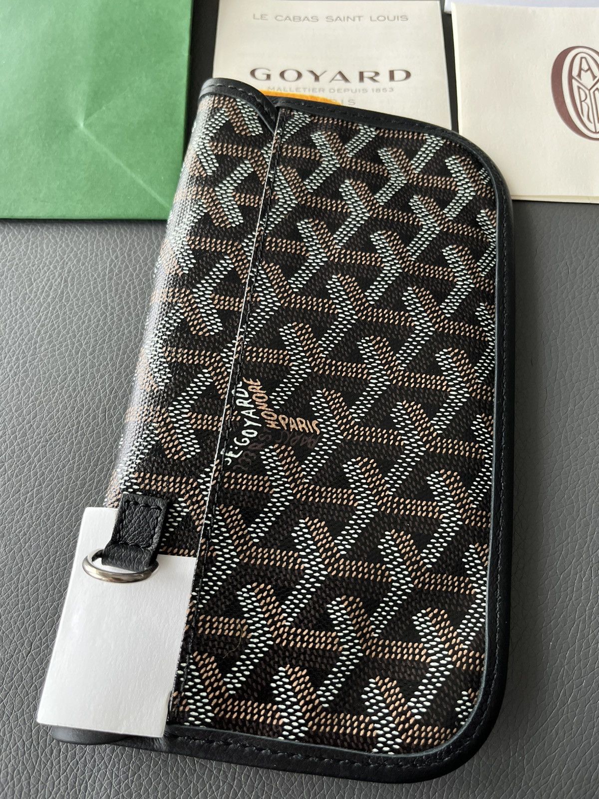 Goyard Iconic Giftable Goyard Logo Pouch Wallet Black Brand New Size ONE SIZE - 13 Thumbnail