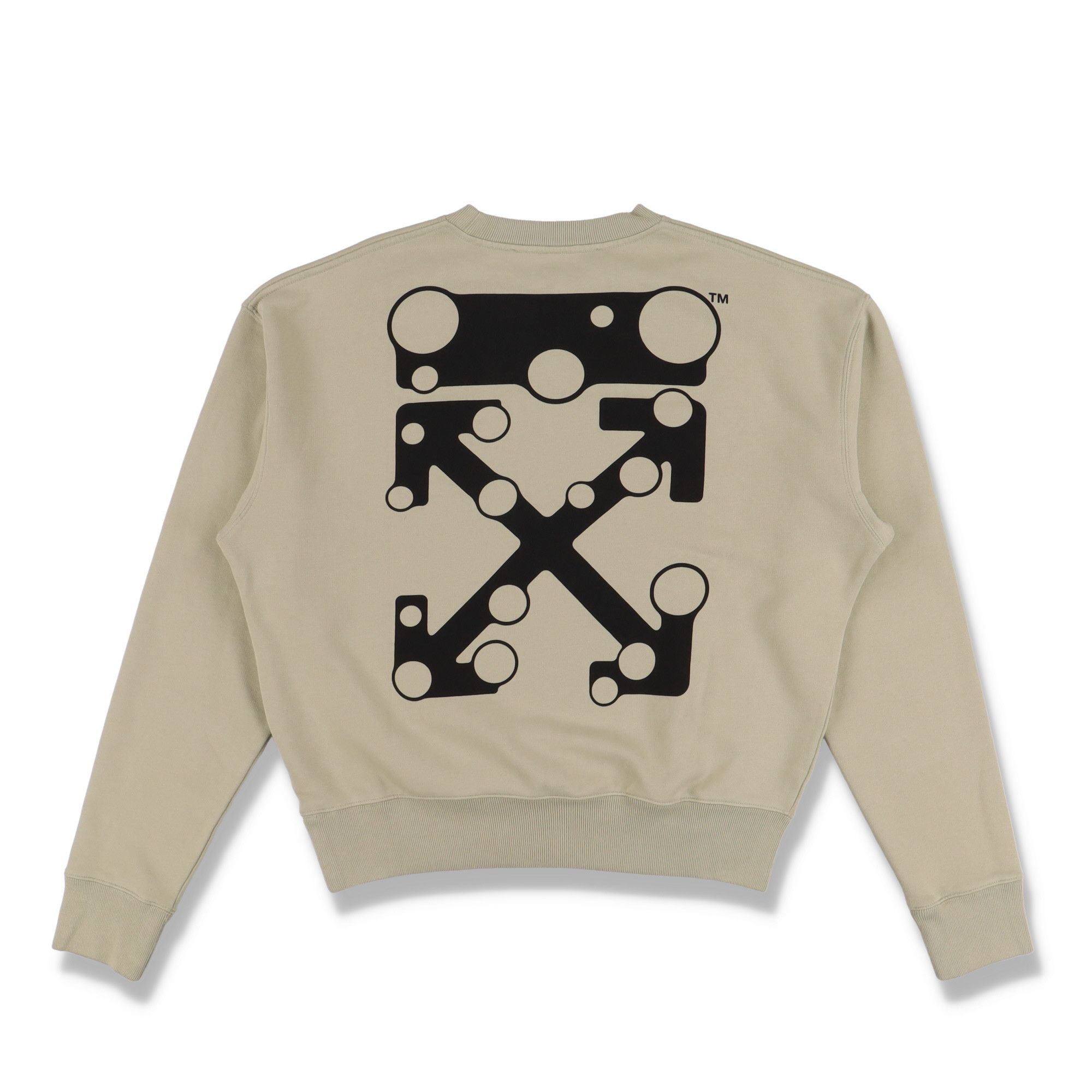 Off-White Beige Bubble Arrows Oversized Sweatshirt Size US S / EU 44-46 / 1 - 1 Thumbnail