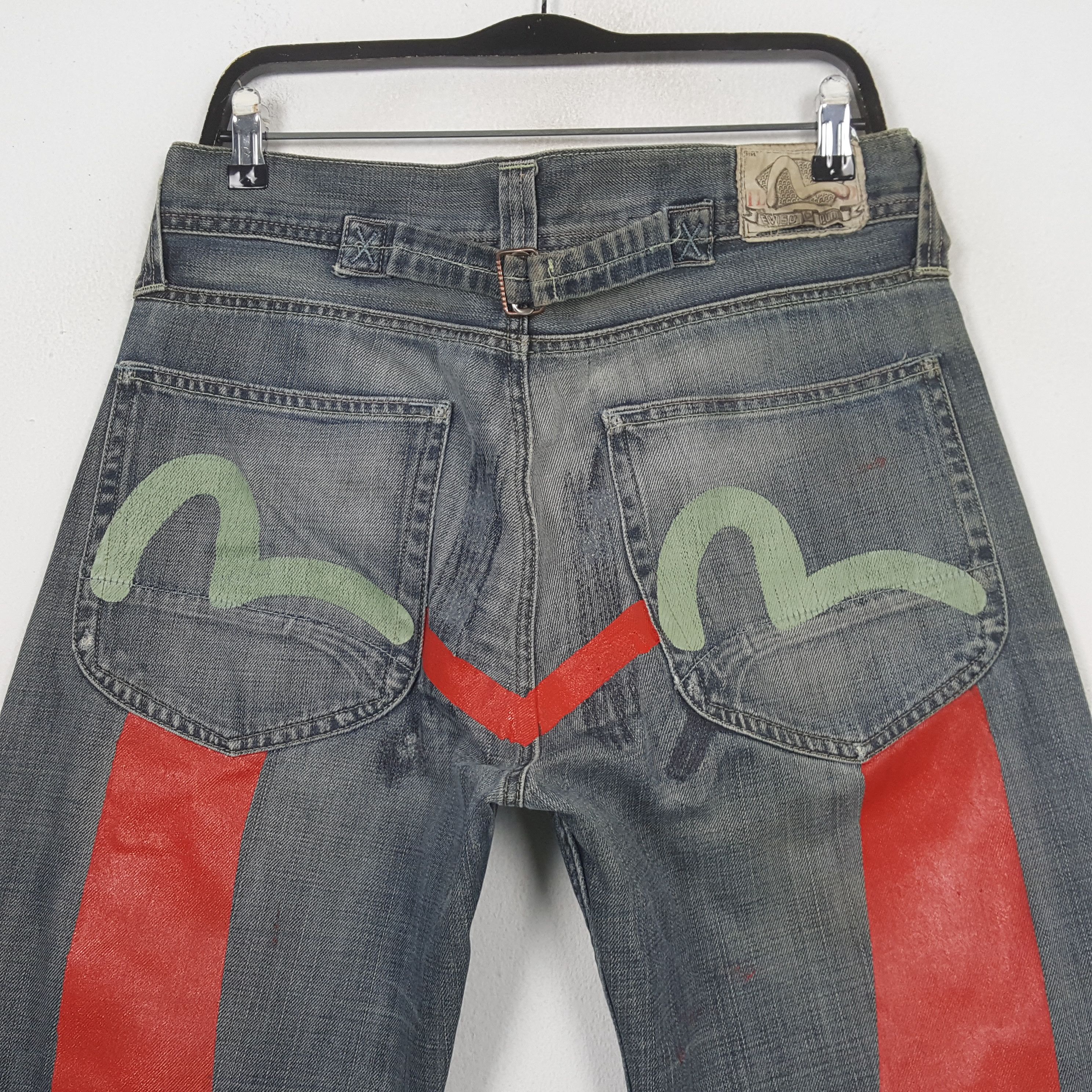 Evisu Evisu x Puma Japanese Brand Custom Daicock Jeans RR27 Size US 34 / EU 50 - 2 Thumbnail