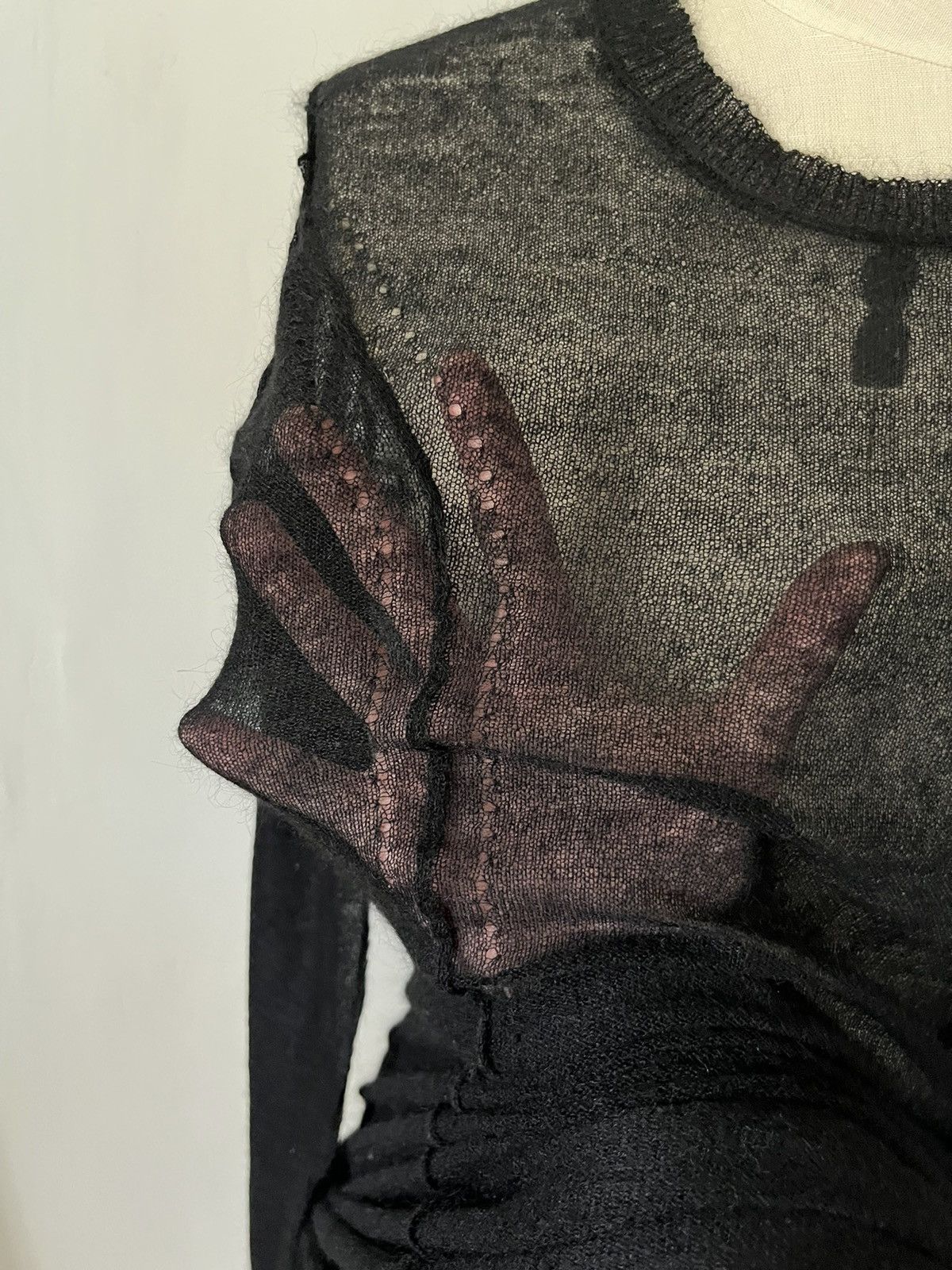 Comme des Garcons AW 2008 Runway See Through Knit Dress Size S / US 4 / IT 40 - 5 Thumbnail