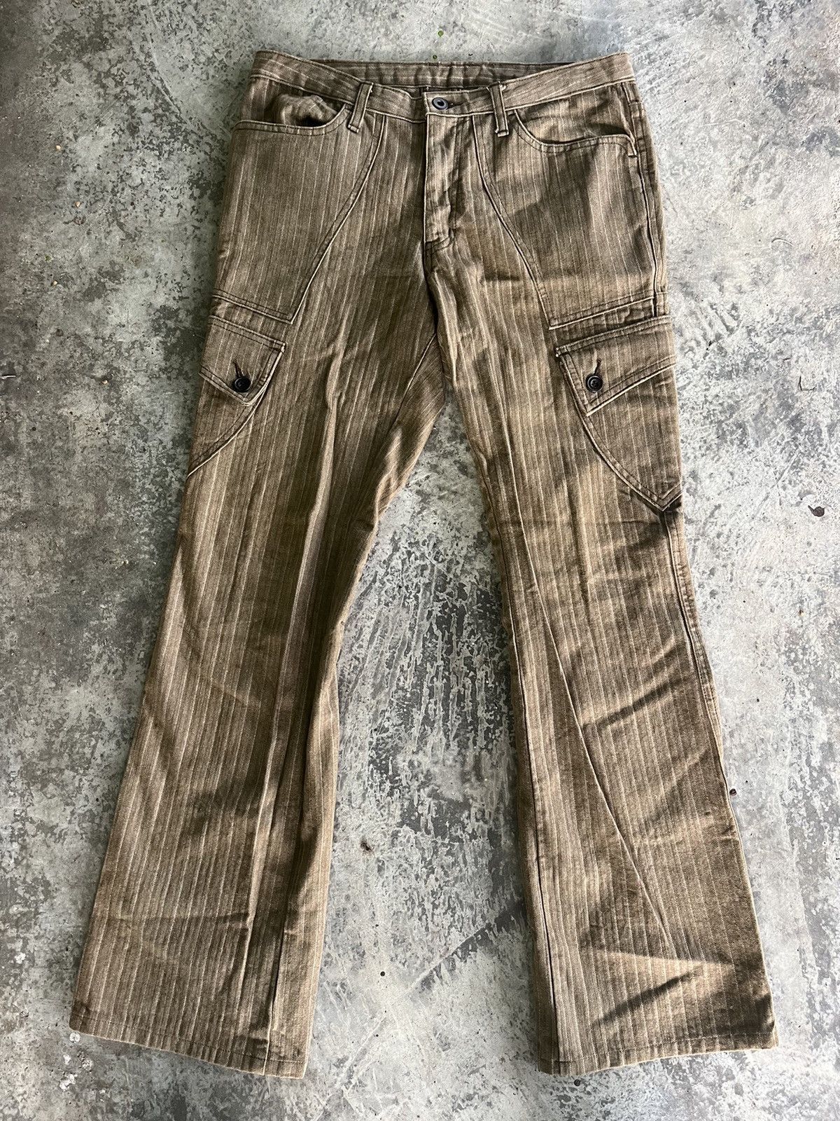 Hysteric Glamour × Japanese Brand × Vintage Flare Mudwash Hickory Denim Size US 32 / EU 48 - 14 Thumbnail