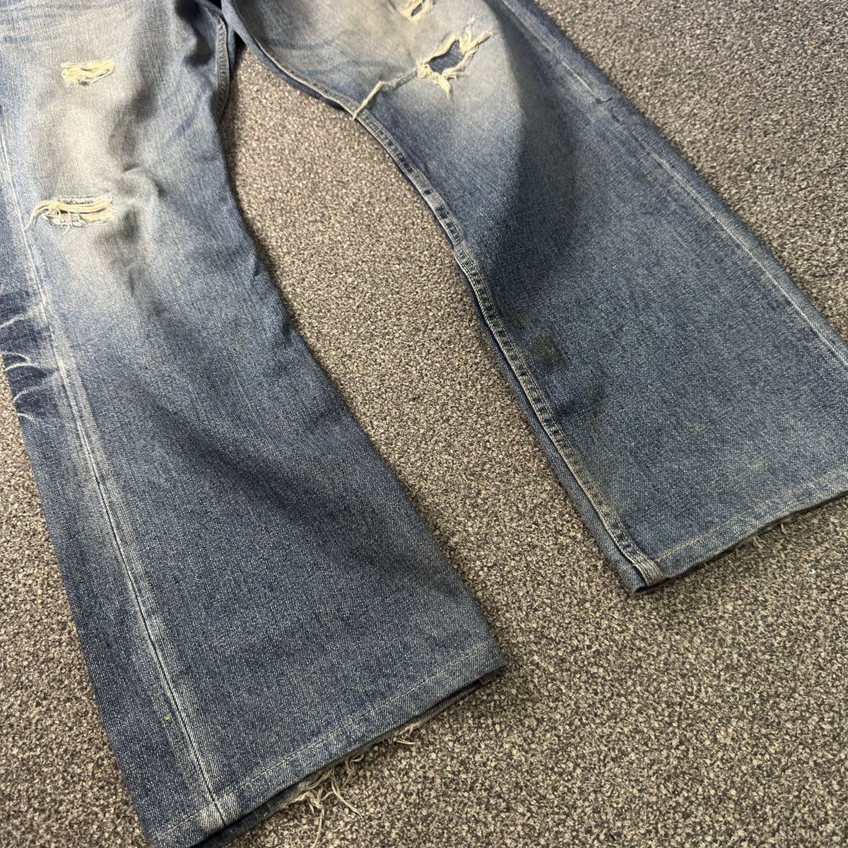 Japanese Brand Vintage 90s Japanese Studded Men Bigi Tokyo Distressed Denim Size US 35 - 9 Thumbnail