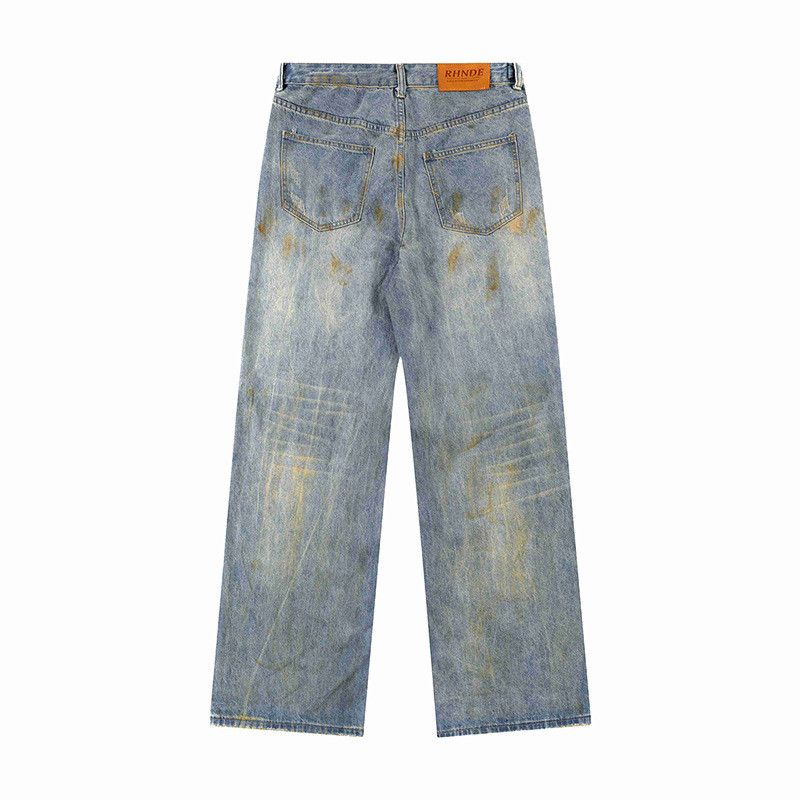 Vintage Men's loose-fitting American retro Vibe ripped jeans Size US 32 / EU 48 - 2 Thumbnail
